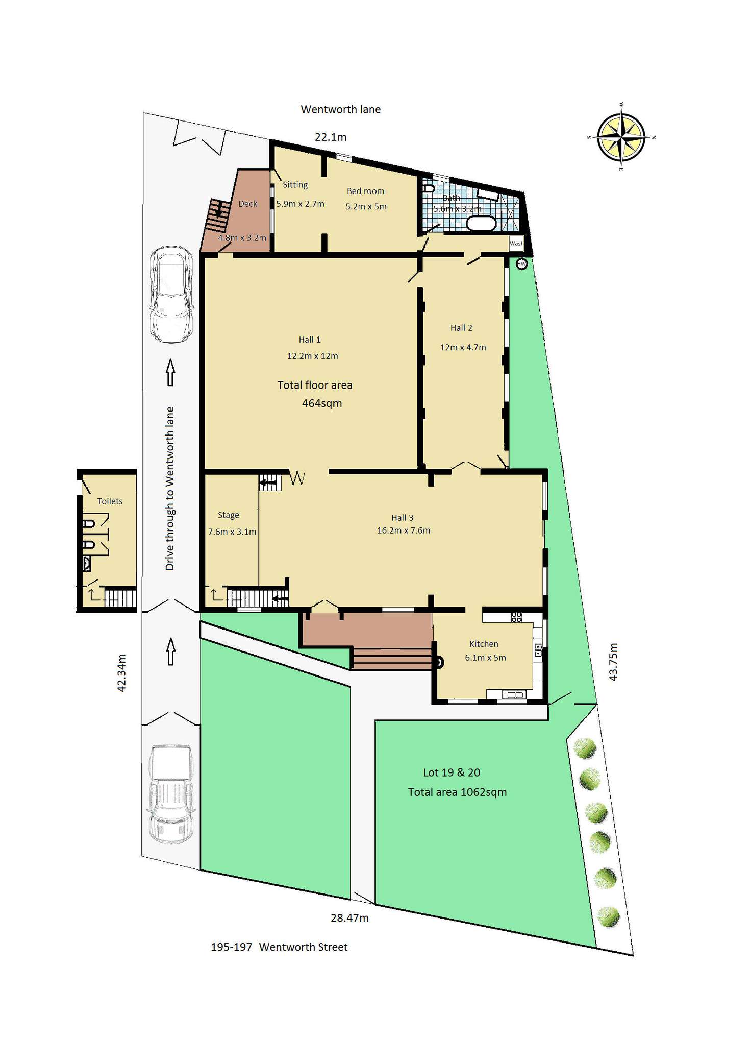 Floorplan of Homely house listing, 195-197 Wentworth Street, Port Kembla NSW 2505