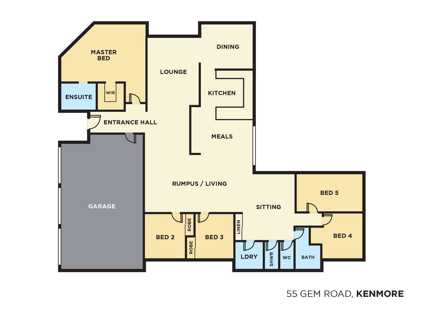 Floorplan of Homely house listing, 55 Gem Road, Kenmore QLD 4069