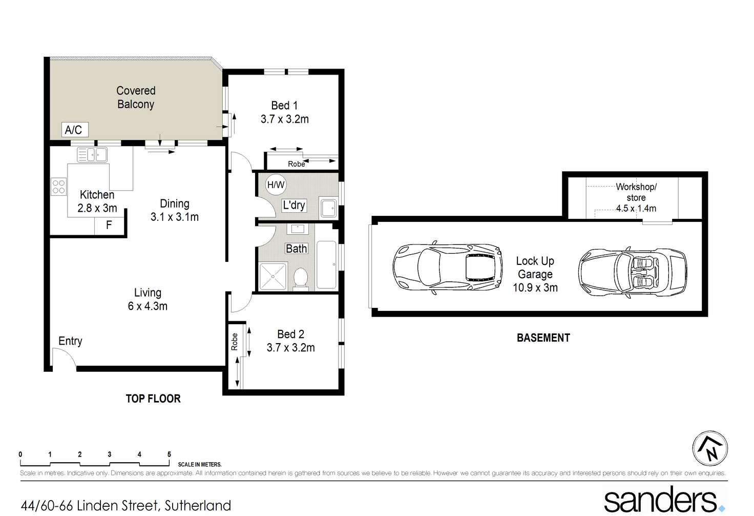 Floorplan of Homely apartment listing, 44/60-66 Linden Street, Sutherland NSW 2232