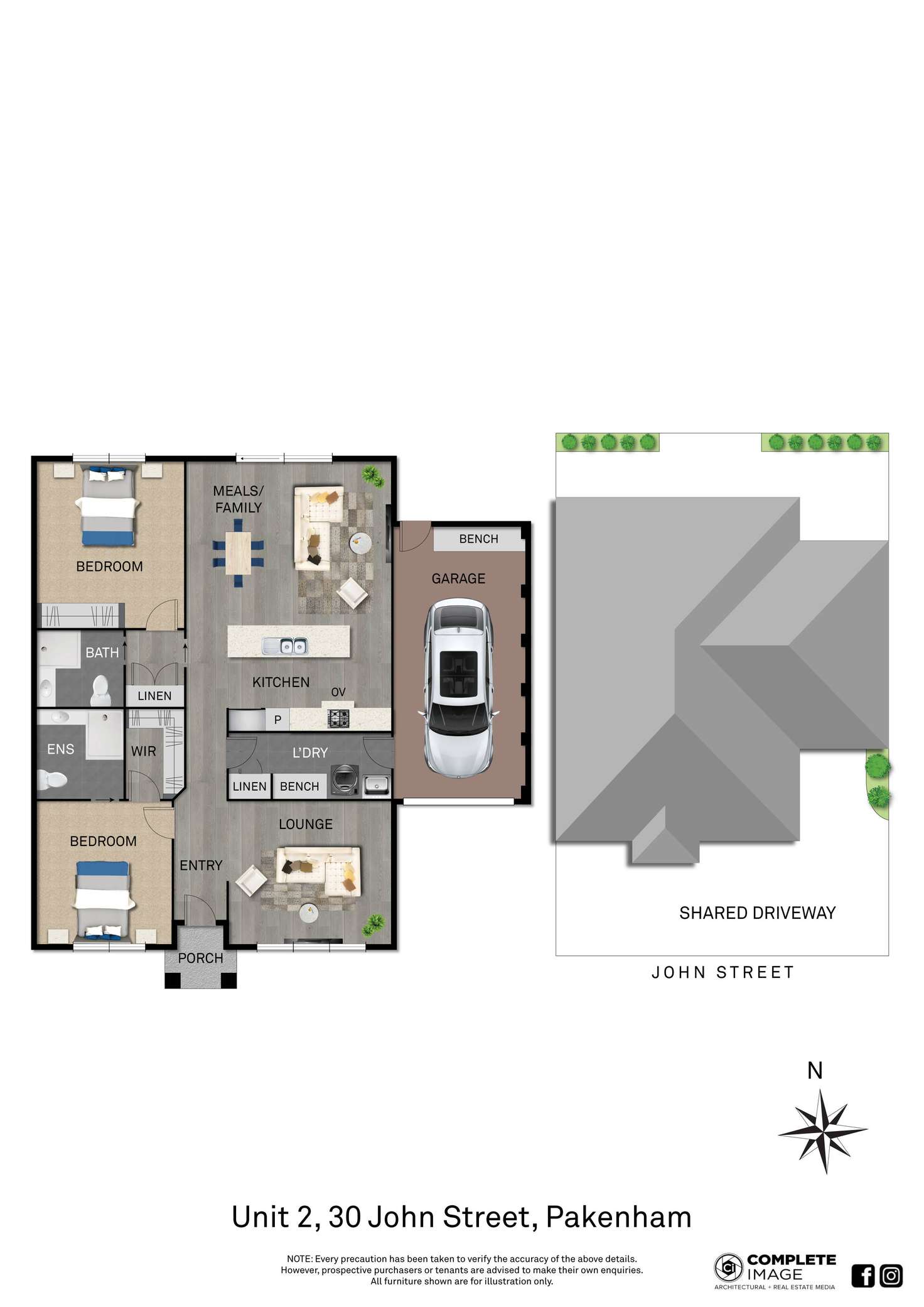 Floorplan of Homely unit listing, 2/30 John Street, Pakenham VIC 3810