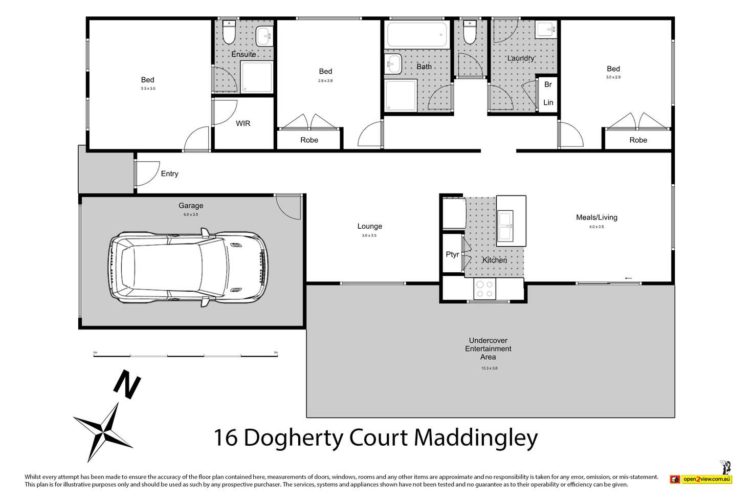 Floorplan of Homely house listing, 16 Dogherty Court, Maddingley VIC 3340
