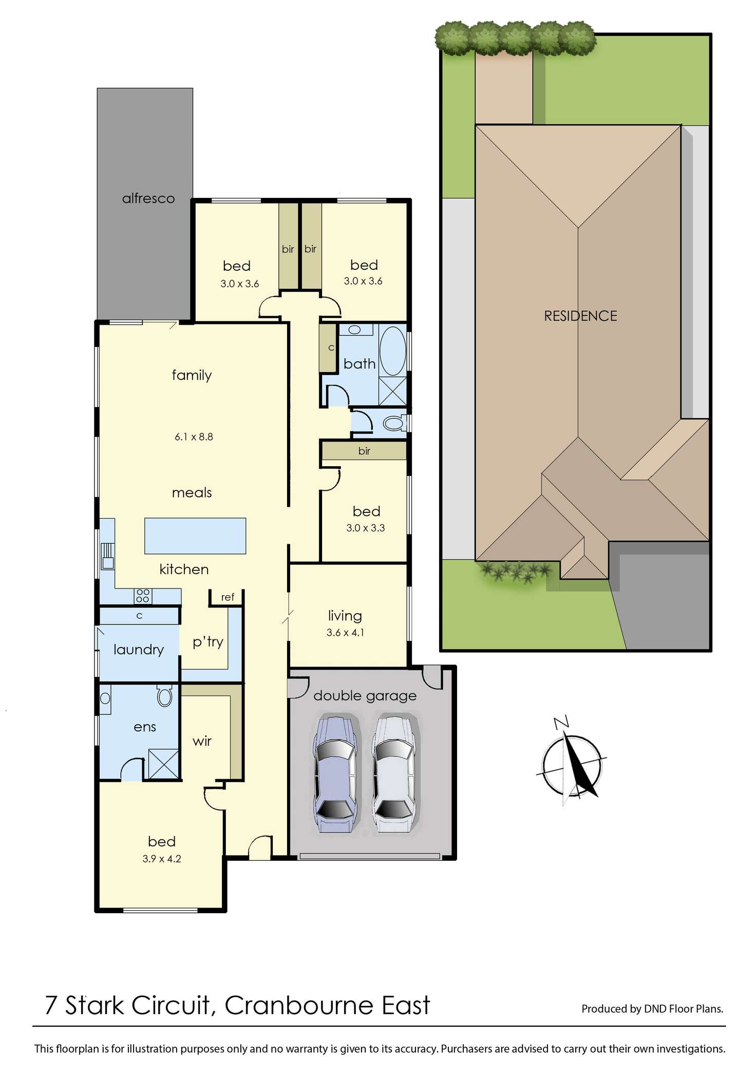 Floorplan of Homely house listing, 7 Stark Circuit, Cranbourne East VIC 3977
