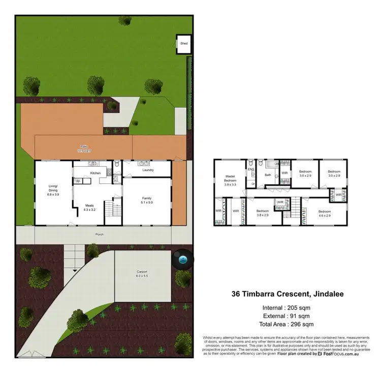 Floorplan of Homely house listing, 36 Timbarra Crescent, Jindalee QLD 4074