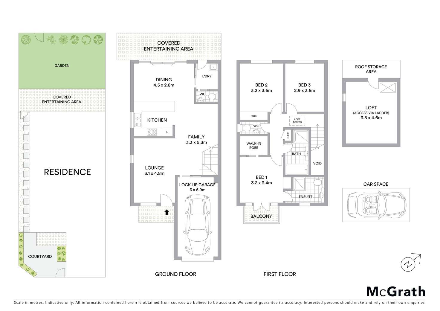 Floorplan of Homely townhouse listing, 5/40 Station Street, Naremburn NSW 2065