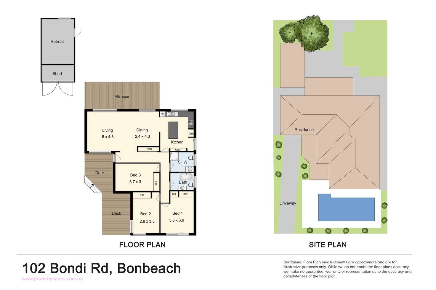 Floorplan of Homely house listing, 102 Bondi Road, Bonbeach VIC 3196