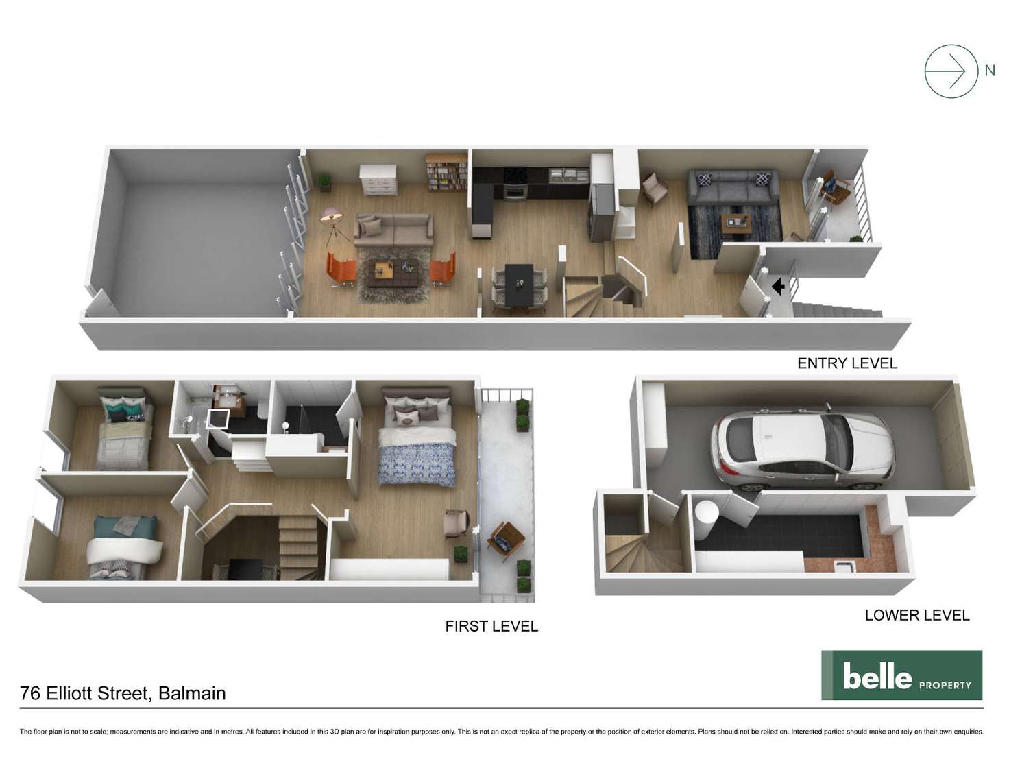 Floorplan of Homely house listing, 76 Elliott Street, Balmain NSW 2041