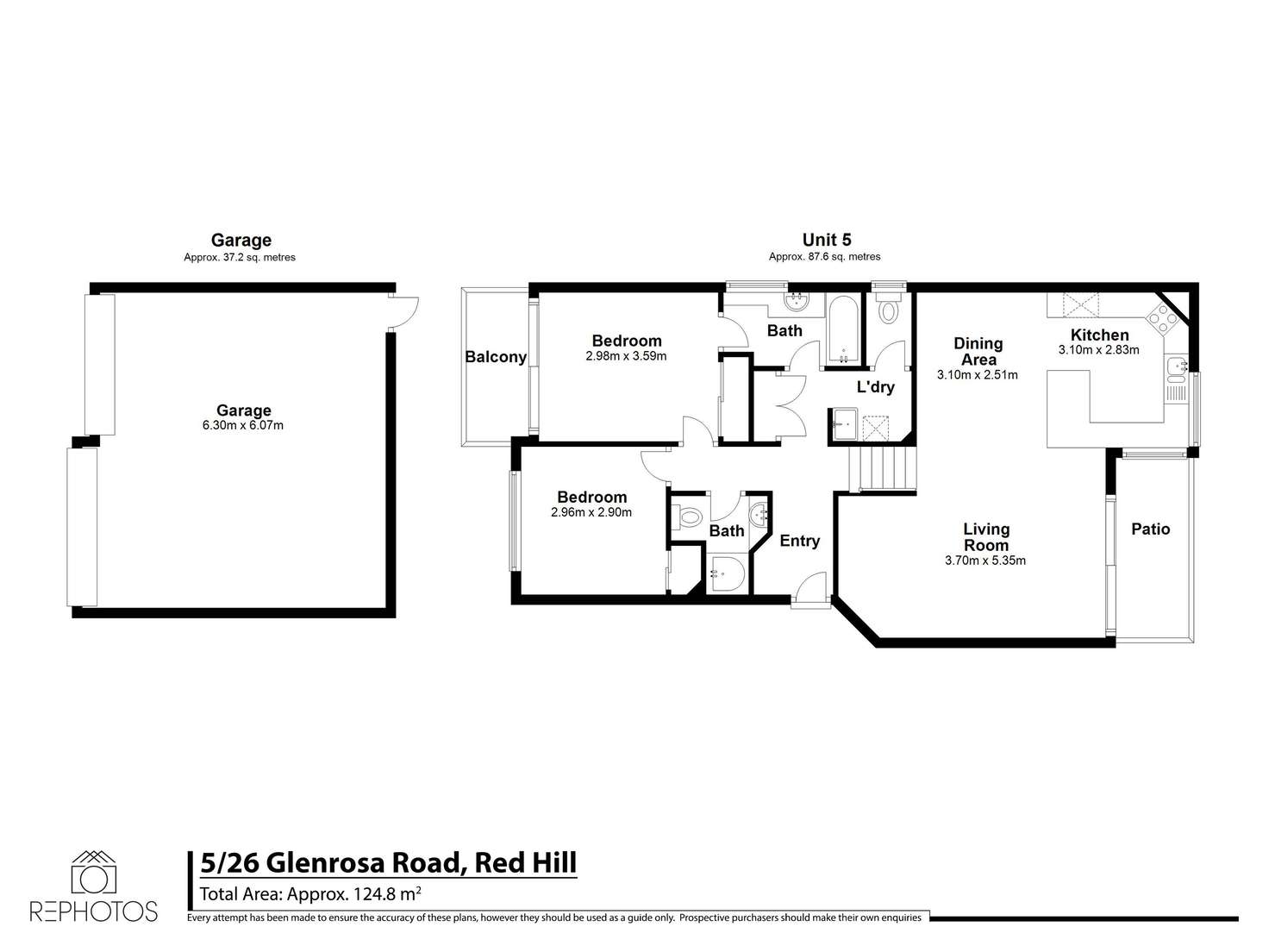 Floorplan of Homely townhouse listing, 5/26 Glenrosa Road, Red Hill QLD 4059