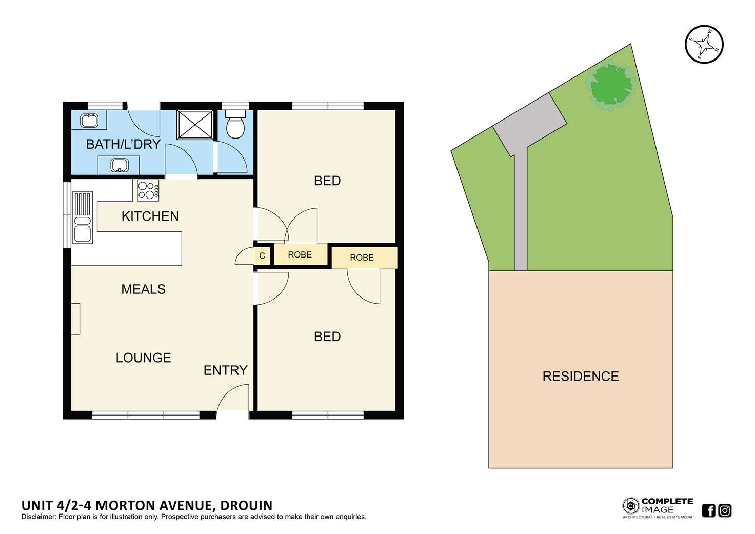 Floorplan of Homely unit listing, 4/2-4 Morton Avenue, Drouin VIC 3818