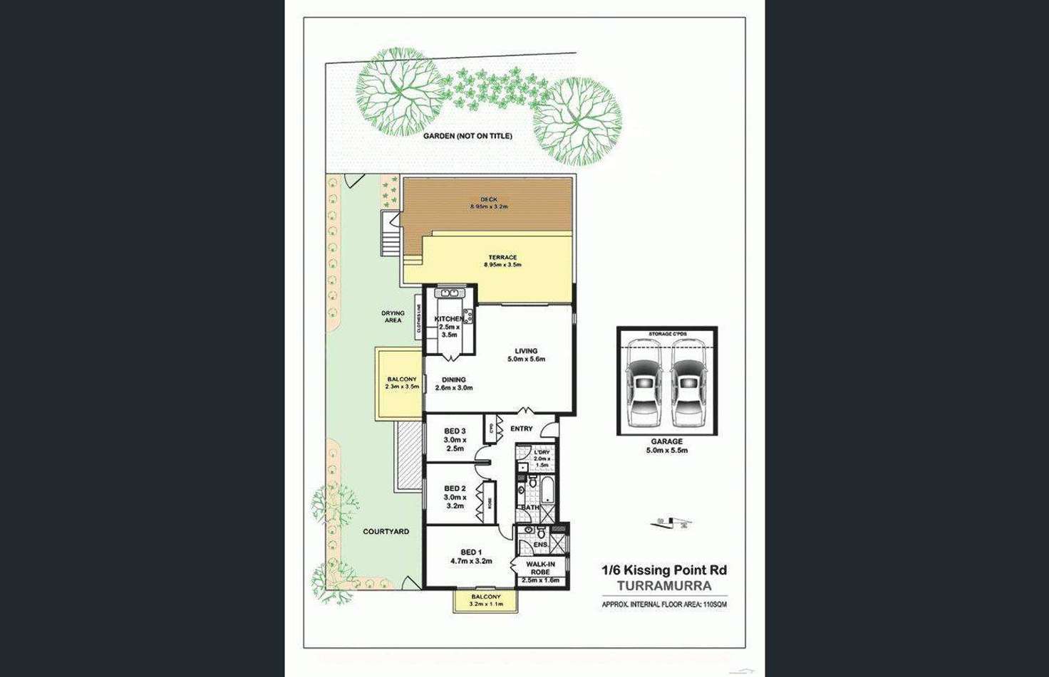 Floorplan of Homely unit listing, 1/4-6 Kissing Point Road, Turramurra NSW 2074