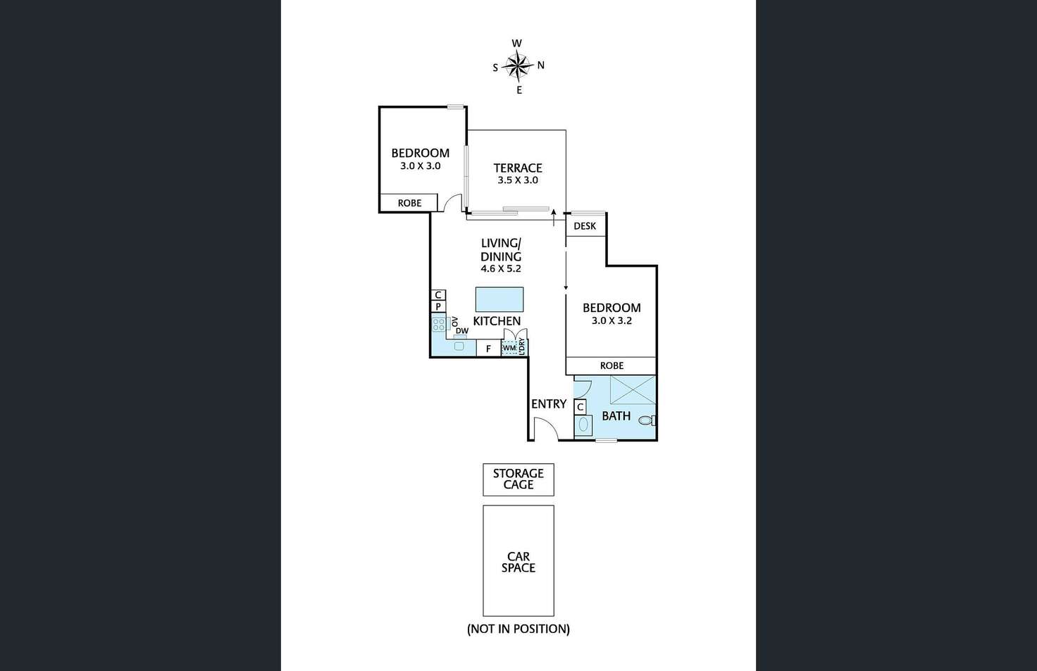 Floorplan of Homely apartment listing, 706/27 Wilson Avenue, Brunswick VIC 3056