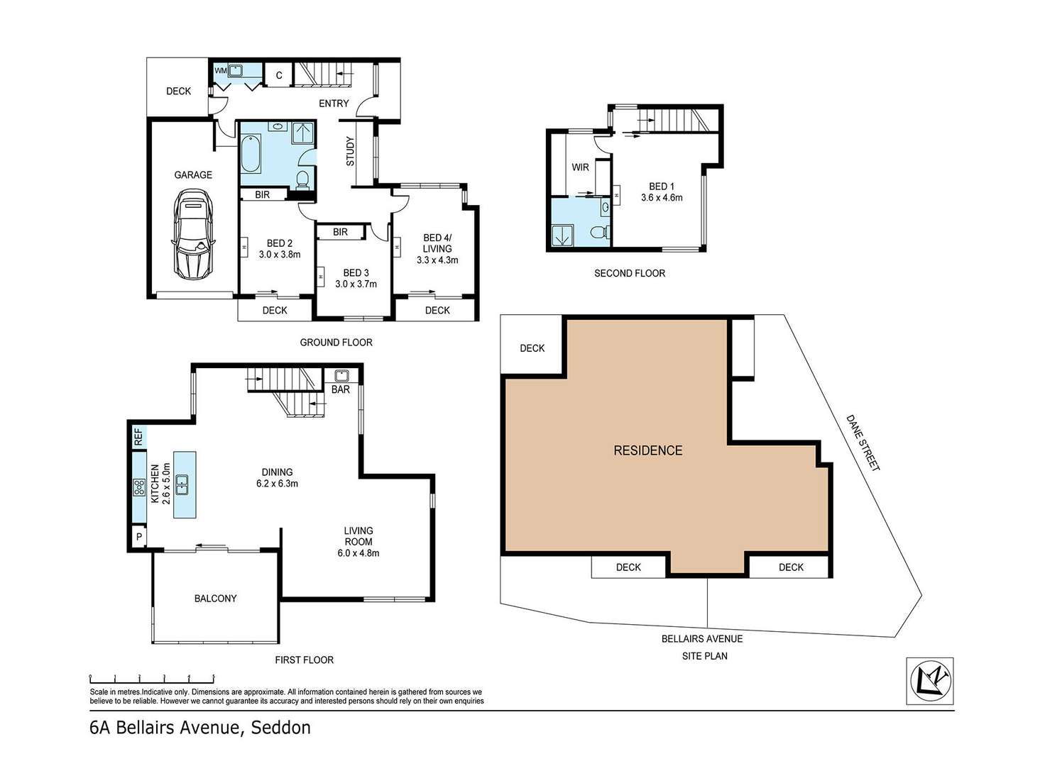 Floorplan of Homely house listing, 6a Bellairs Avenue, Seddon VIC 3011
