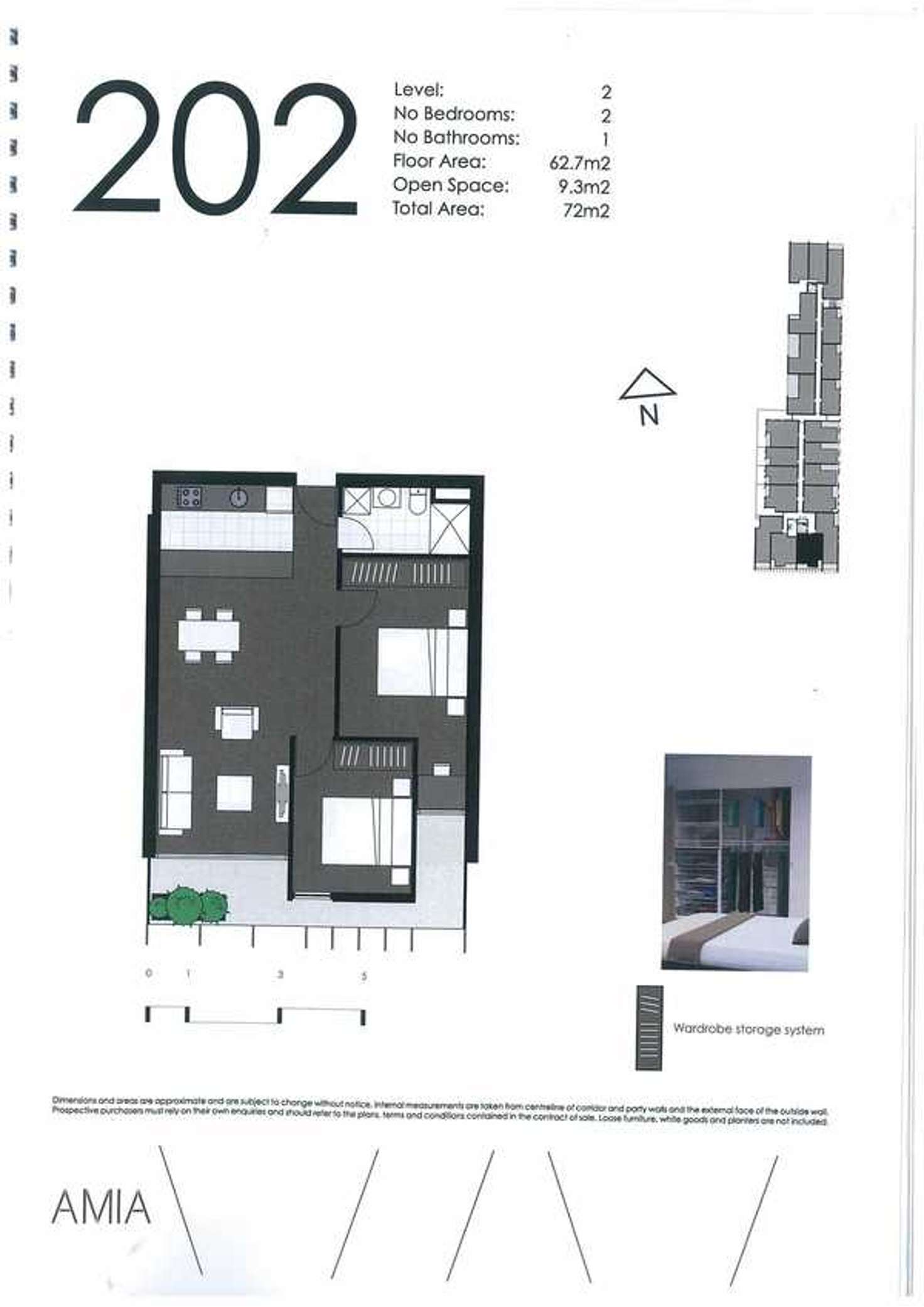 Floorplan of Homely apartment listing, 202/1 Brunswick Road, Brunswick VIC 3056