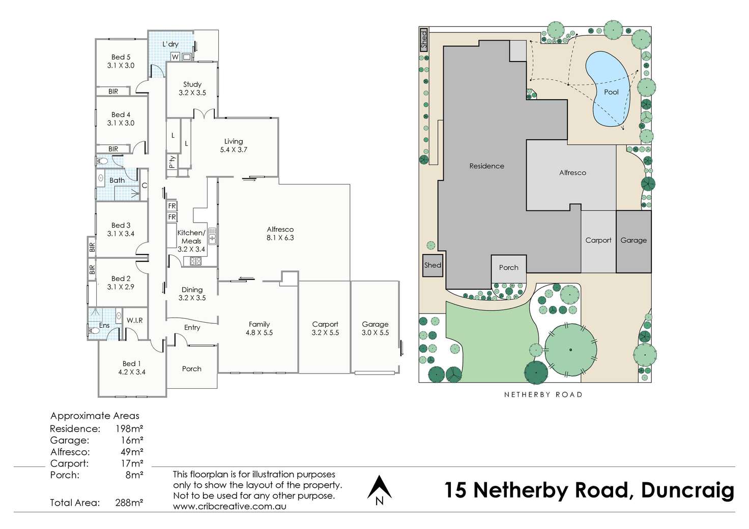 Floorplan of Homely house listing, 15 Netherby Road, Duncraig WA 6023