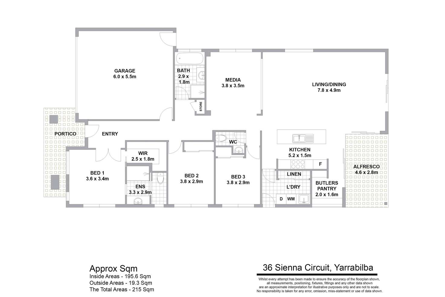 Floorplan of Homely house listing, 36 Sienna Circuit, Yarrabilba QLD 4207