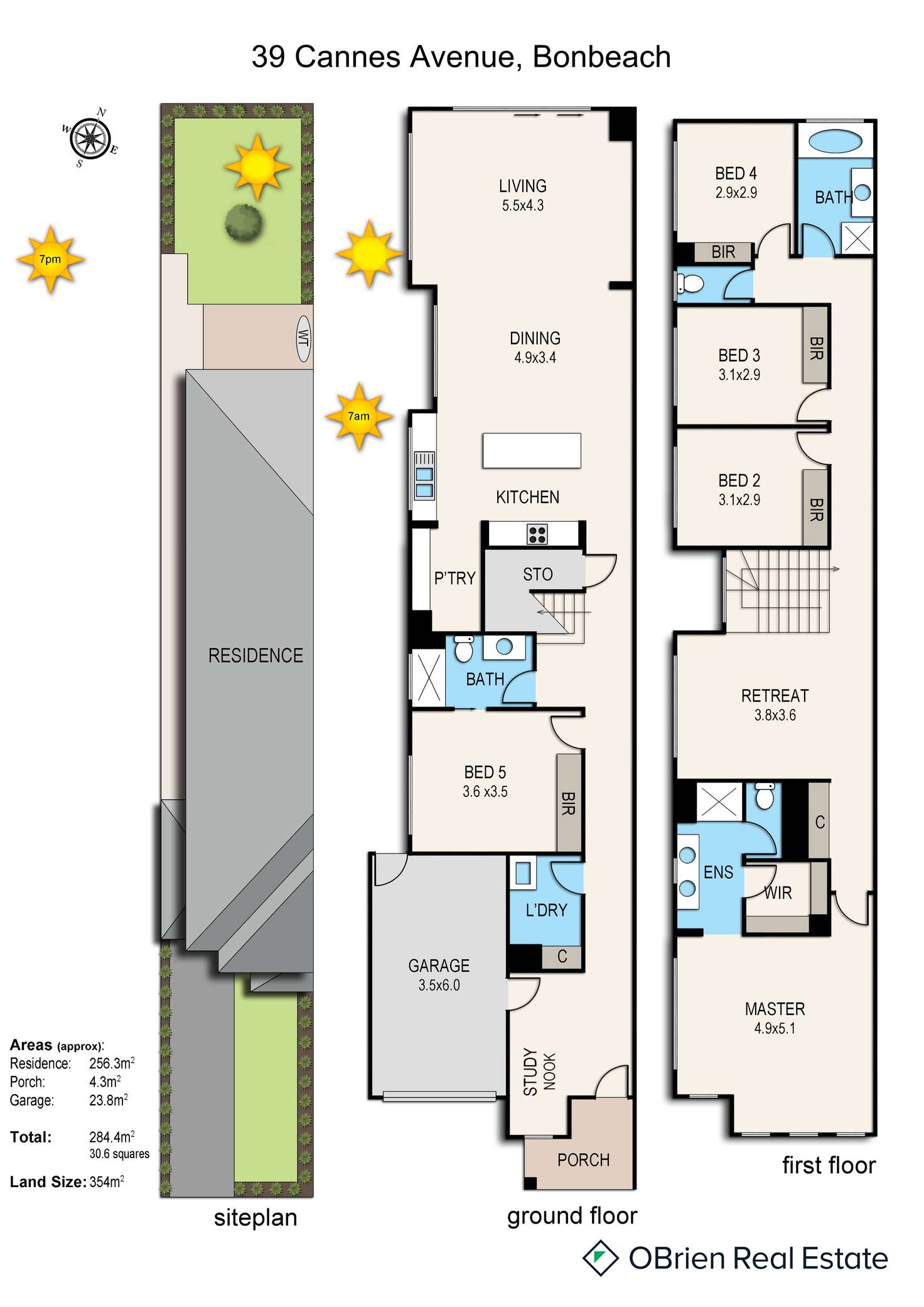 Floorplan of Homely townhouse listing, 39a Cannes Avenue, Bonbeach VIC 3196