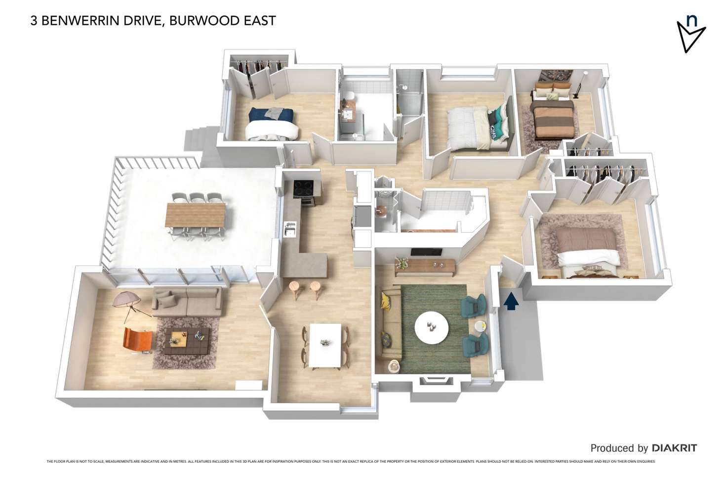 Floorplan of Homely house listing, 3 Benwerrin Drive, Burwood East VIC 3151