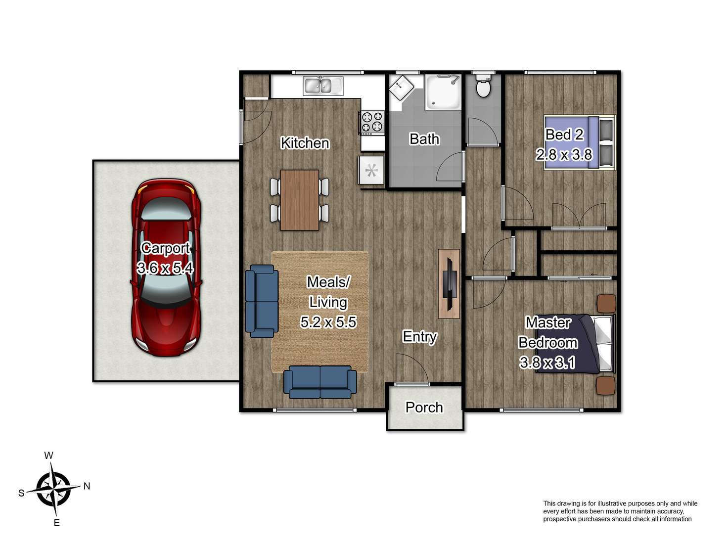 Floorplan of Homely unit listing, 2/30 Gibb Street, Dandenong North VIC 3175