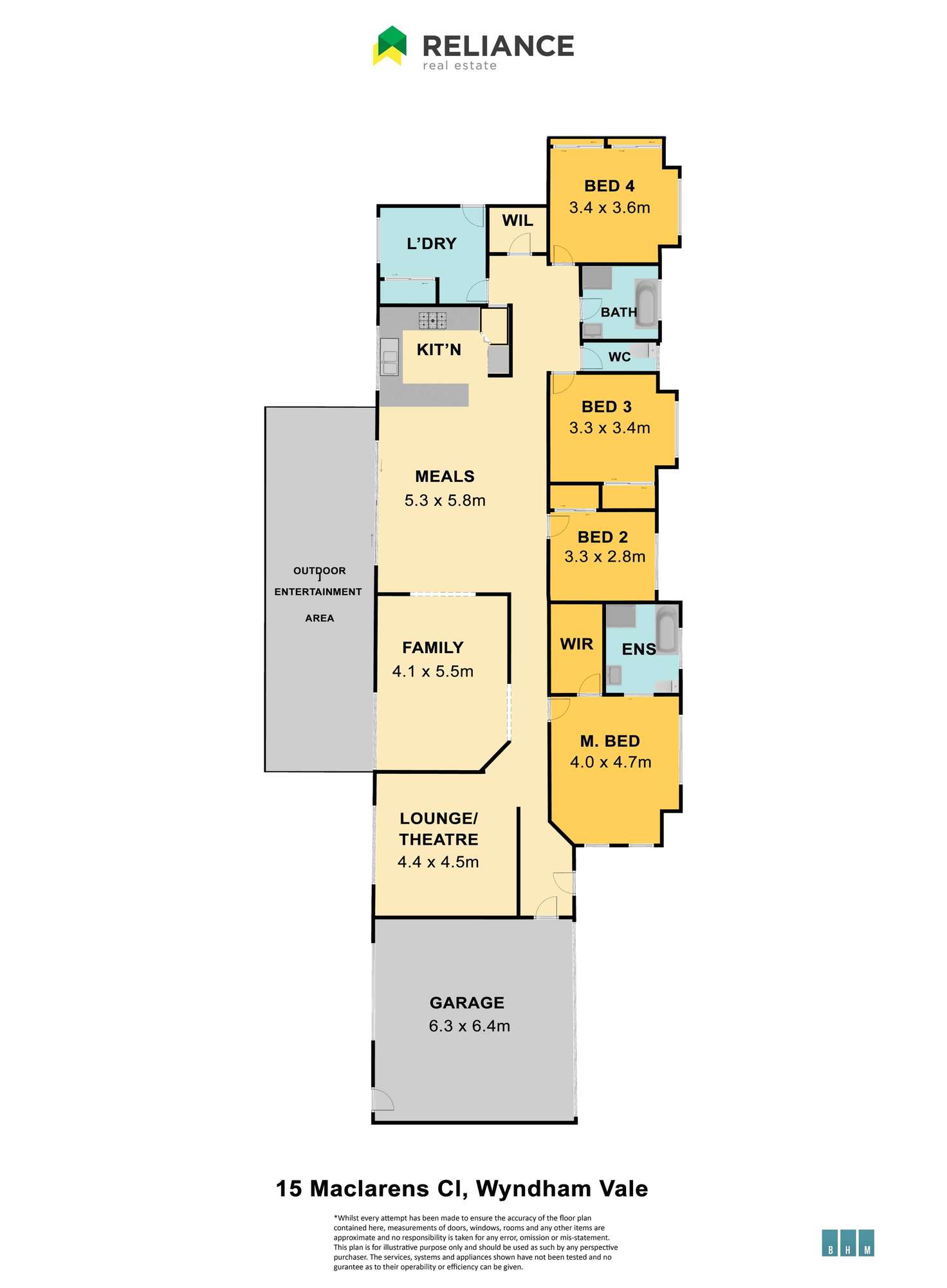 Floorplan of Homely house listing, 15 Maclarens Close, Manor Lakes VIC 3024