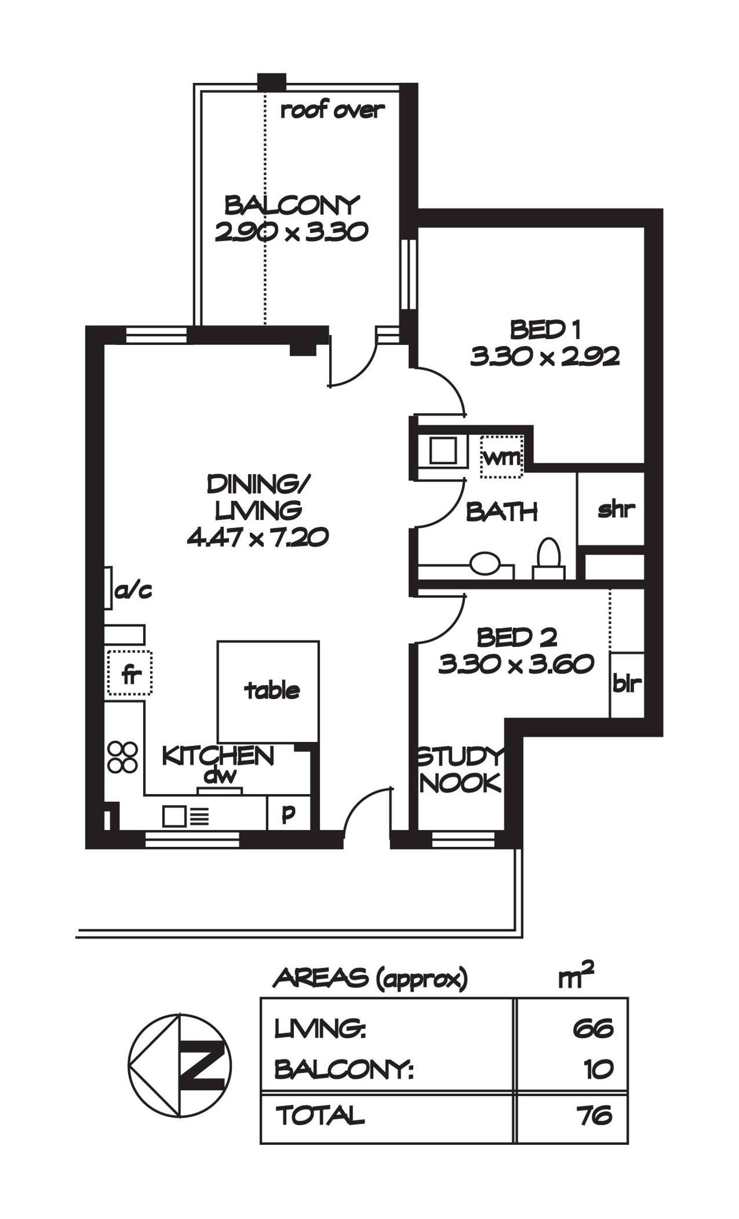 Floorplan of Homely apartment listing, 405/129 Sturt Street, Adelaide SA 5000
