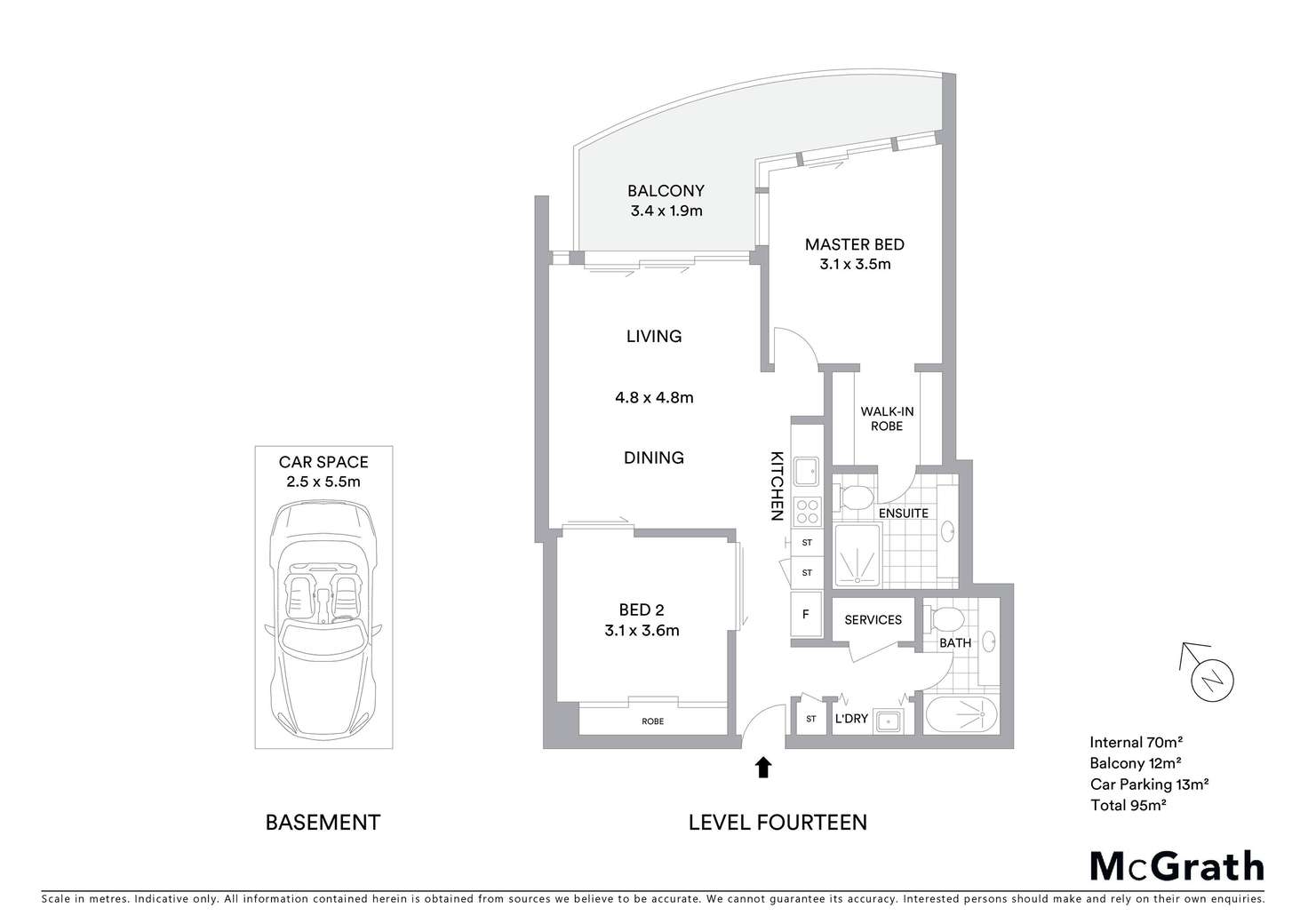 Floorplan of Homely apartment listing, 11402/3113 Surfers Paradise Boulevard, Surfers Paradise QLD 4217