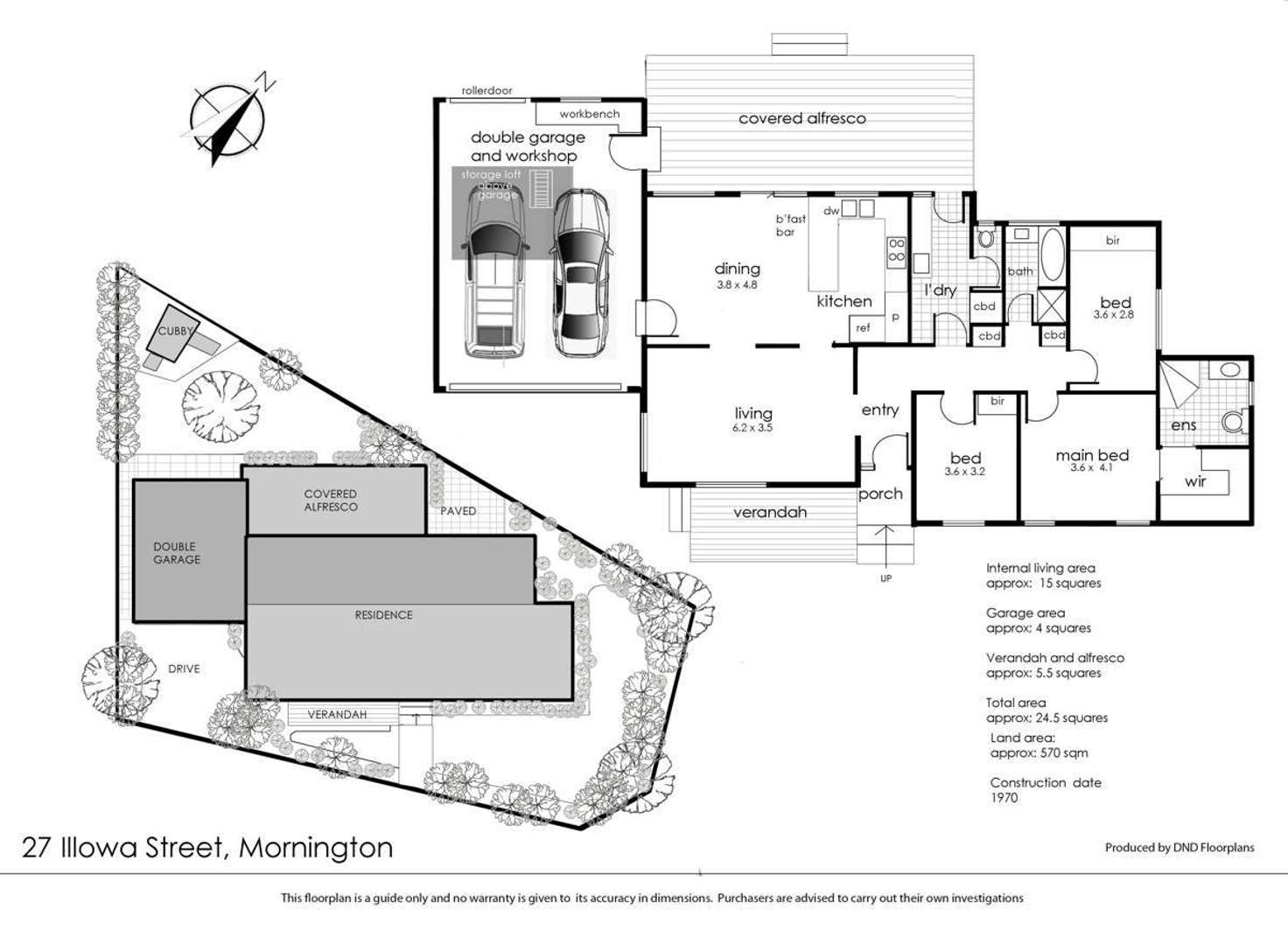 Floorplan of Homely house listing, 27 Illowa Street, Mornington VIC 3931