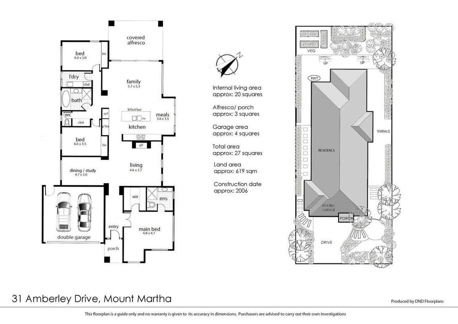 Floorplan of Homely house listing, 31 Amberley Drive, Mount Martha VIC 3934