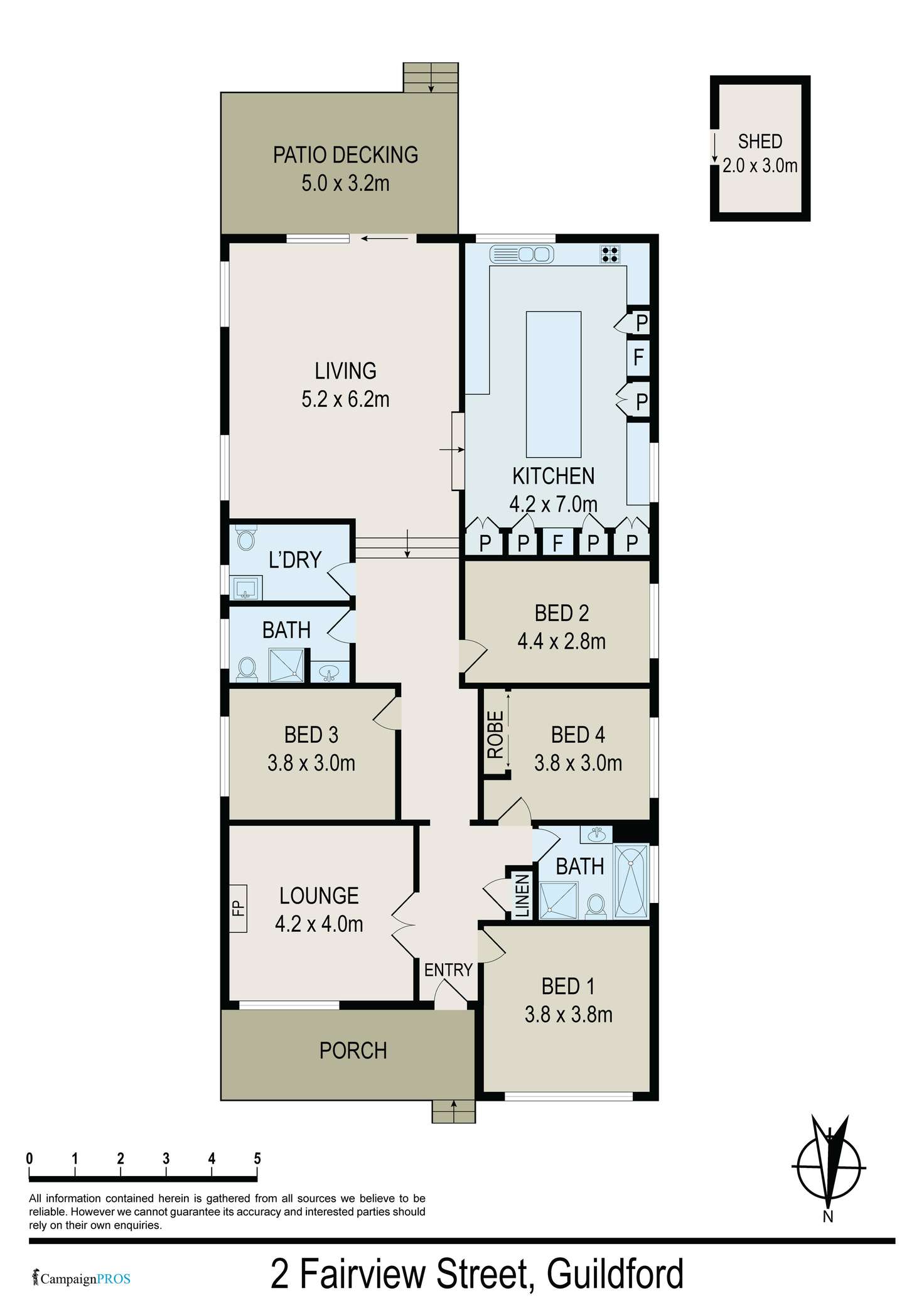 Floorplan of Homely house listing, 2 Fairview Street, Guildford NSW 2161