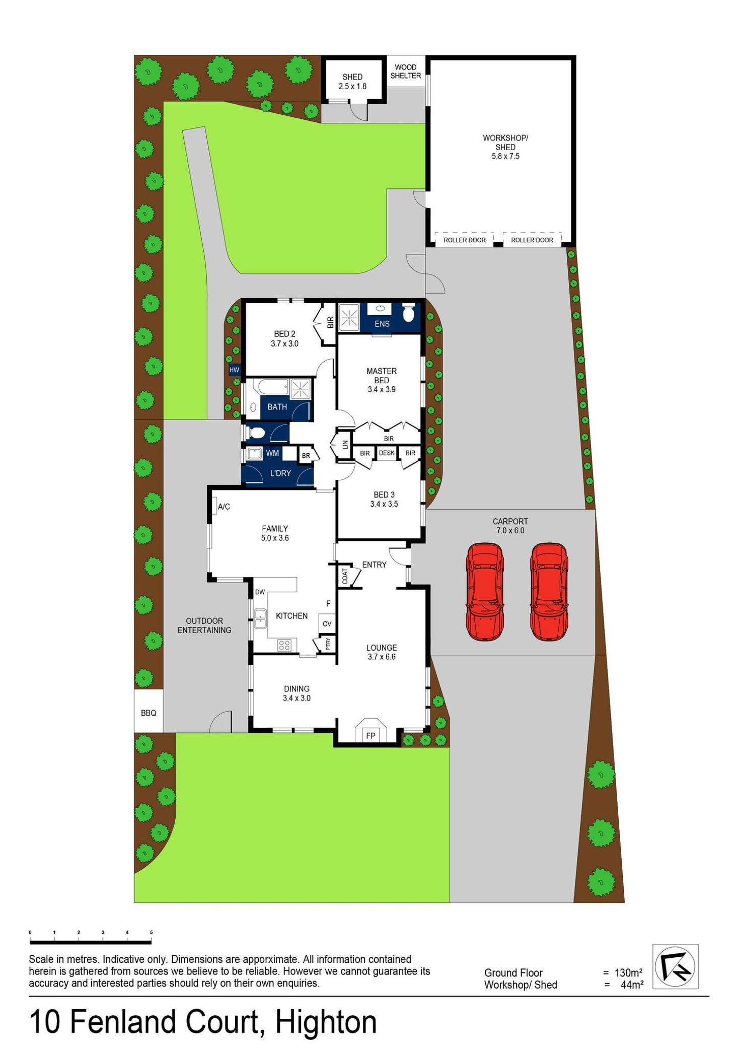 Floorplan of Homely house listing, 10 Fenland Court, Highton VIC 3216