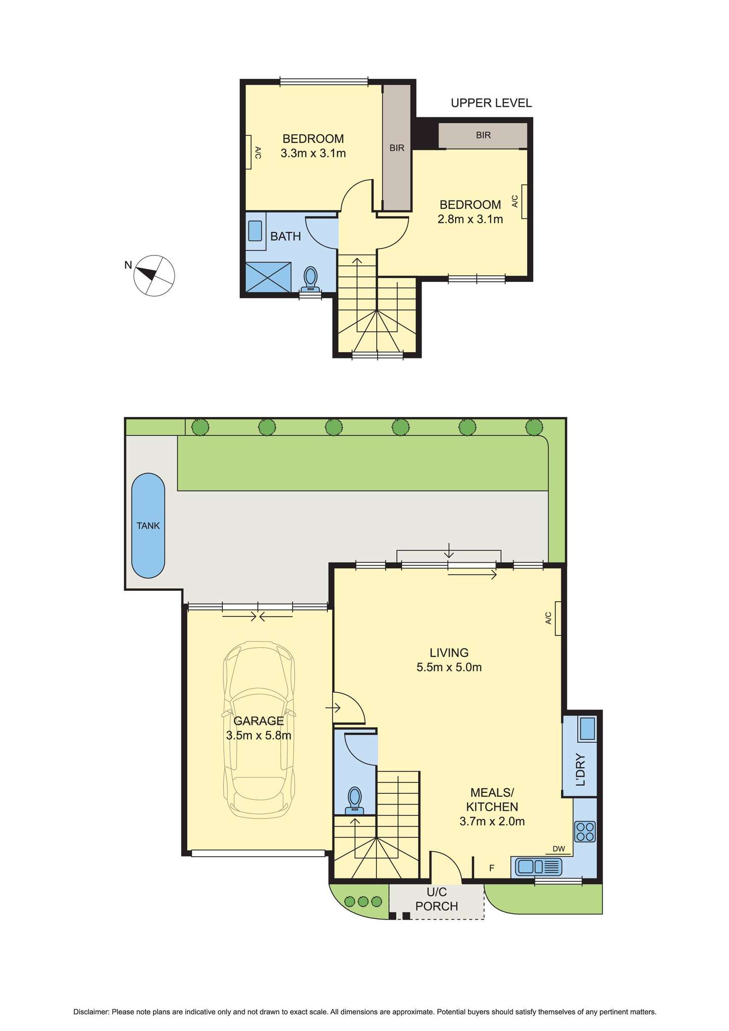 Floorplan of Homely townhouse listing, 2/3 Keilor Avenue, Reservoir VIC 3073