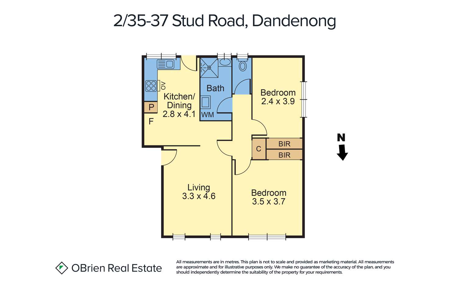 Floorplan of Homely unit listing, 2/35-37 Stud Road, Dandenong VIC 3175