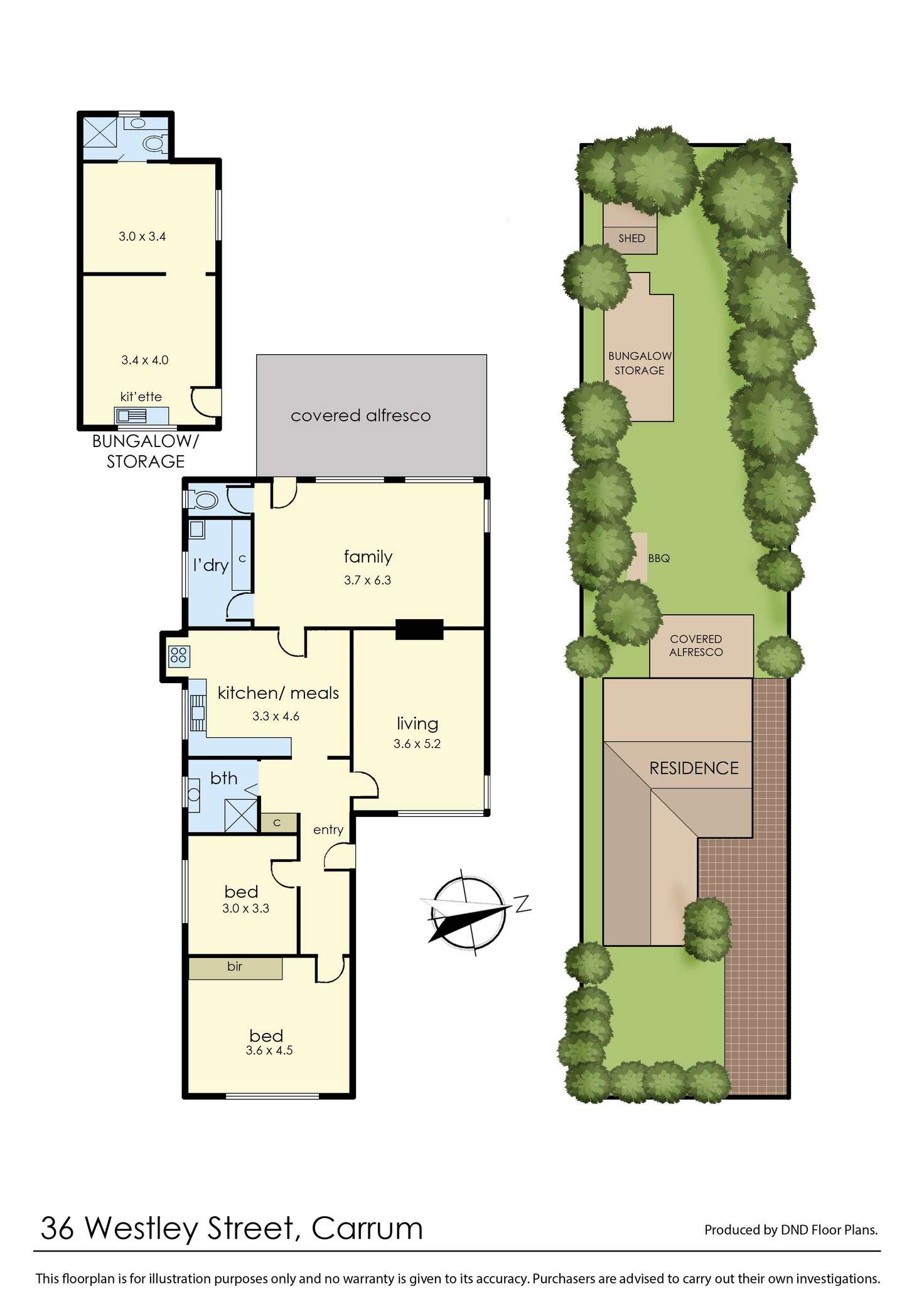 Floorplan of Homely house listing, 36 Westley Street, Carrum VIC 3197