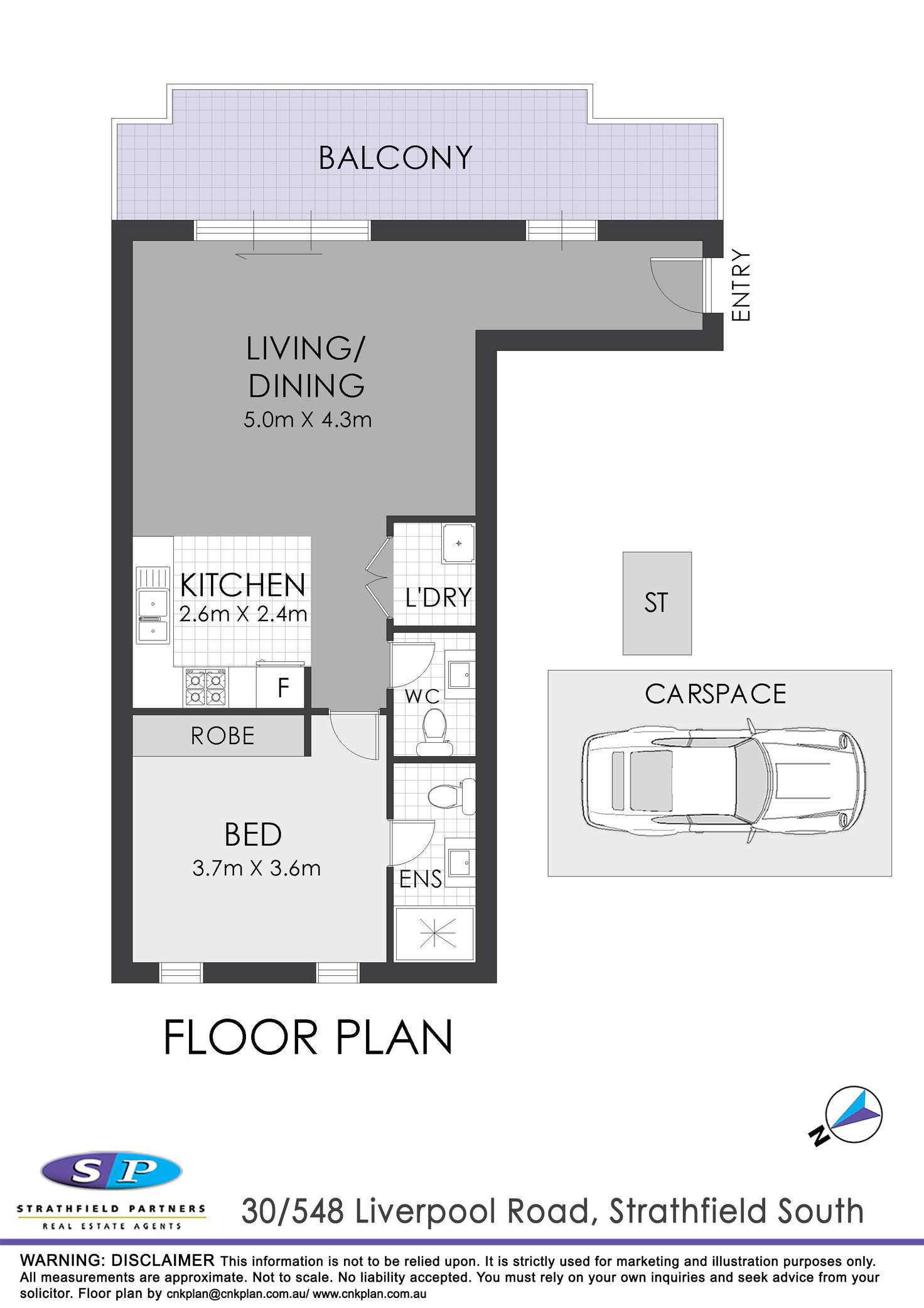 Floorplan of Homely apartment listing, 30/548 Liverpool Road, Strathfield South NSW 2136