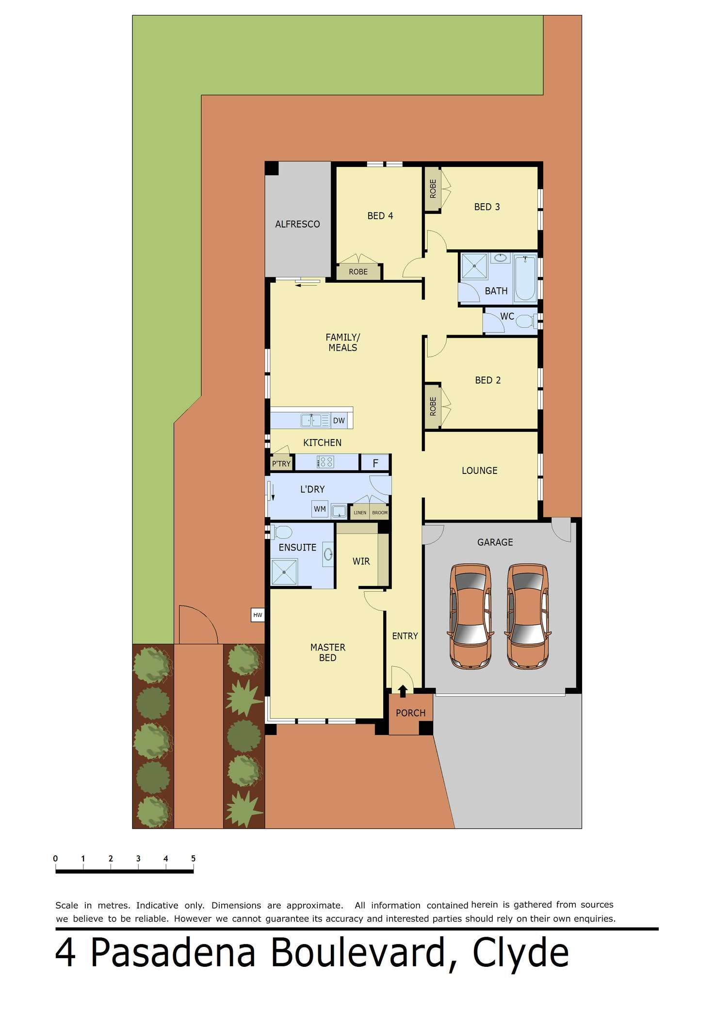 Floorplan of Homely house listing, 4 Pasadena Boulevard, Clyde VIC 3978