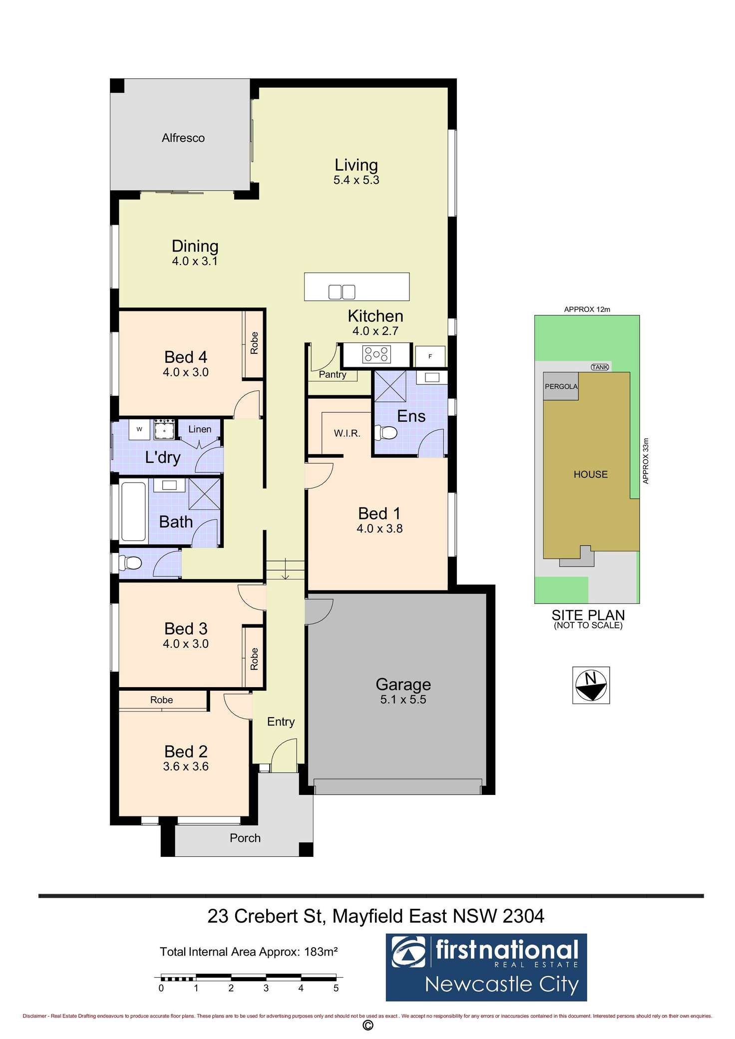 Floorplan of Homely house listing, 23 Crebert Street, Mayfield East NSW 2304