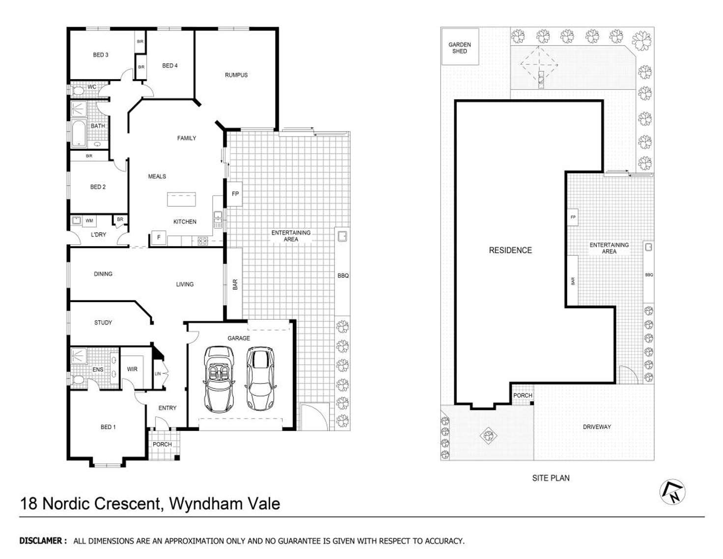 Floorplan of Homely house listing, 18 Nordic Crescent, Wyndham Vale VIC 3024
