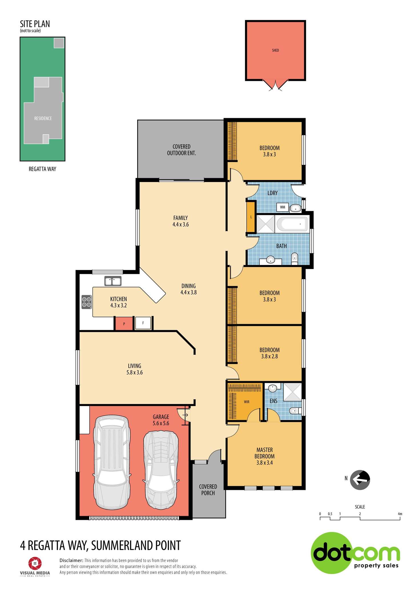 Floorplan of Homely house listing, 4 Regatta Way, Summerland Point NSW 2259