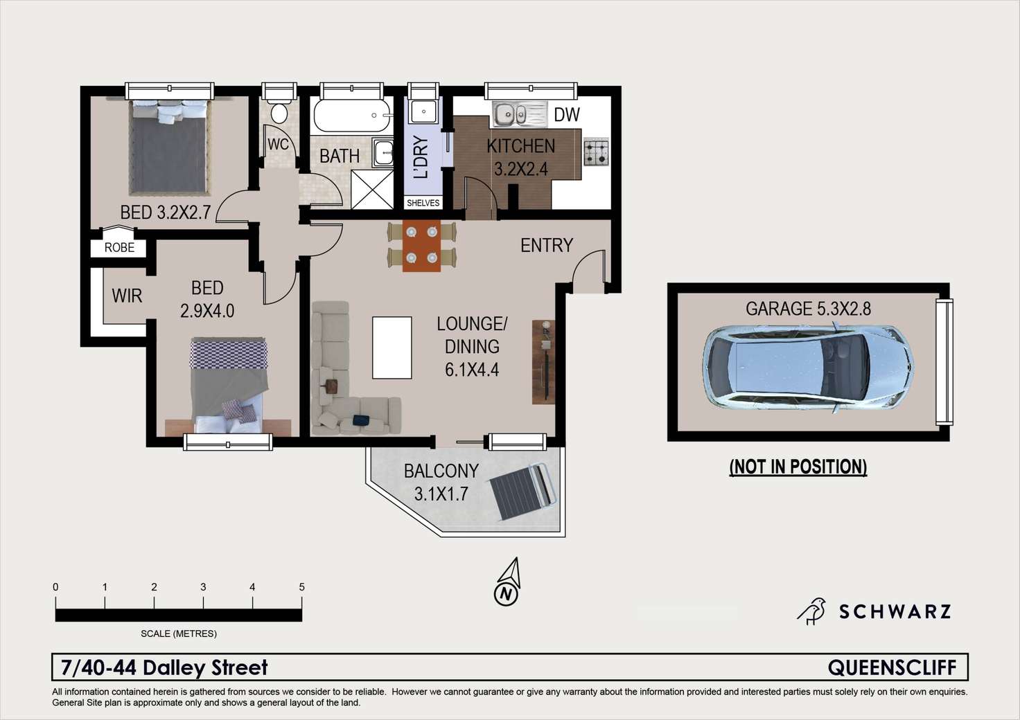 Floorplan of Homely unit listing, 7/40 Dalley Street, Queenscliff NSW 2096