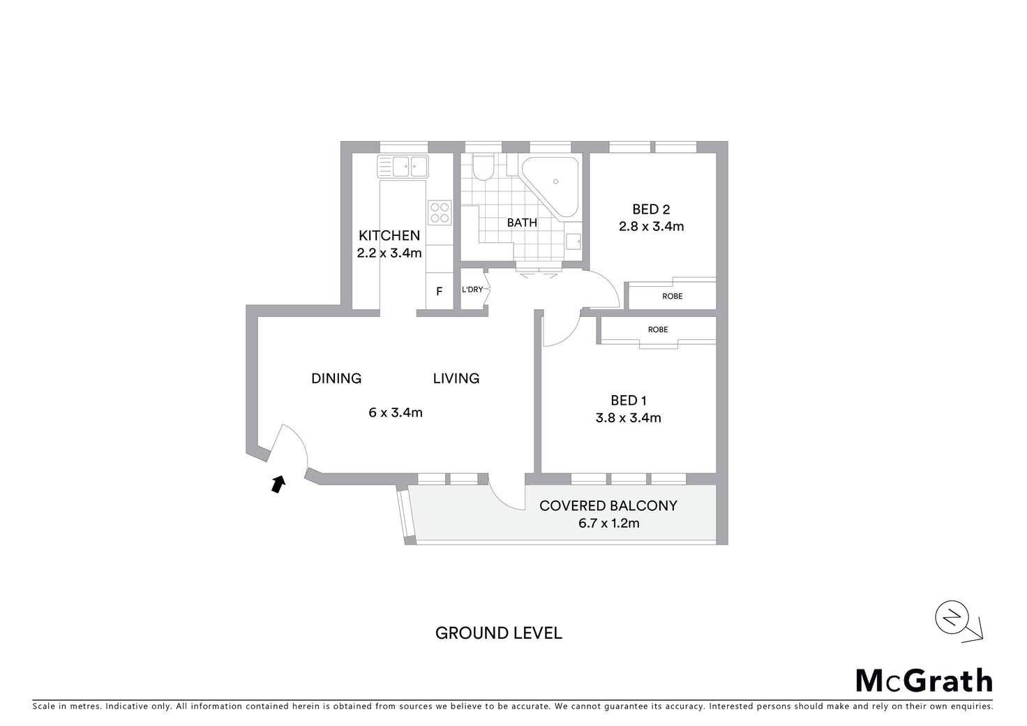 Floorplan of Homely unit listing, 3/20 Monomeeth Street, Bexley NSW 2207
