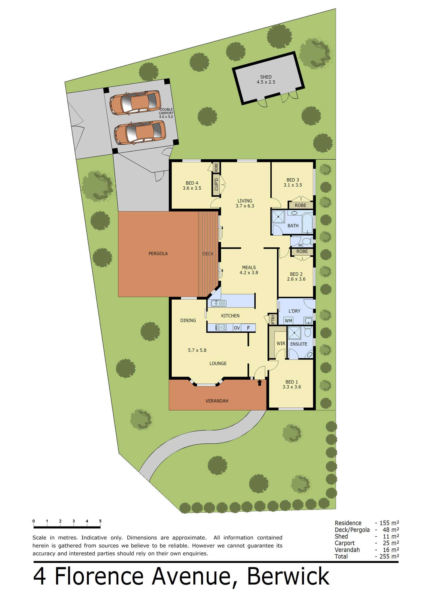 Floorplan of Homely house listing, 4 Florence Avenue, Berwick VIC 3806