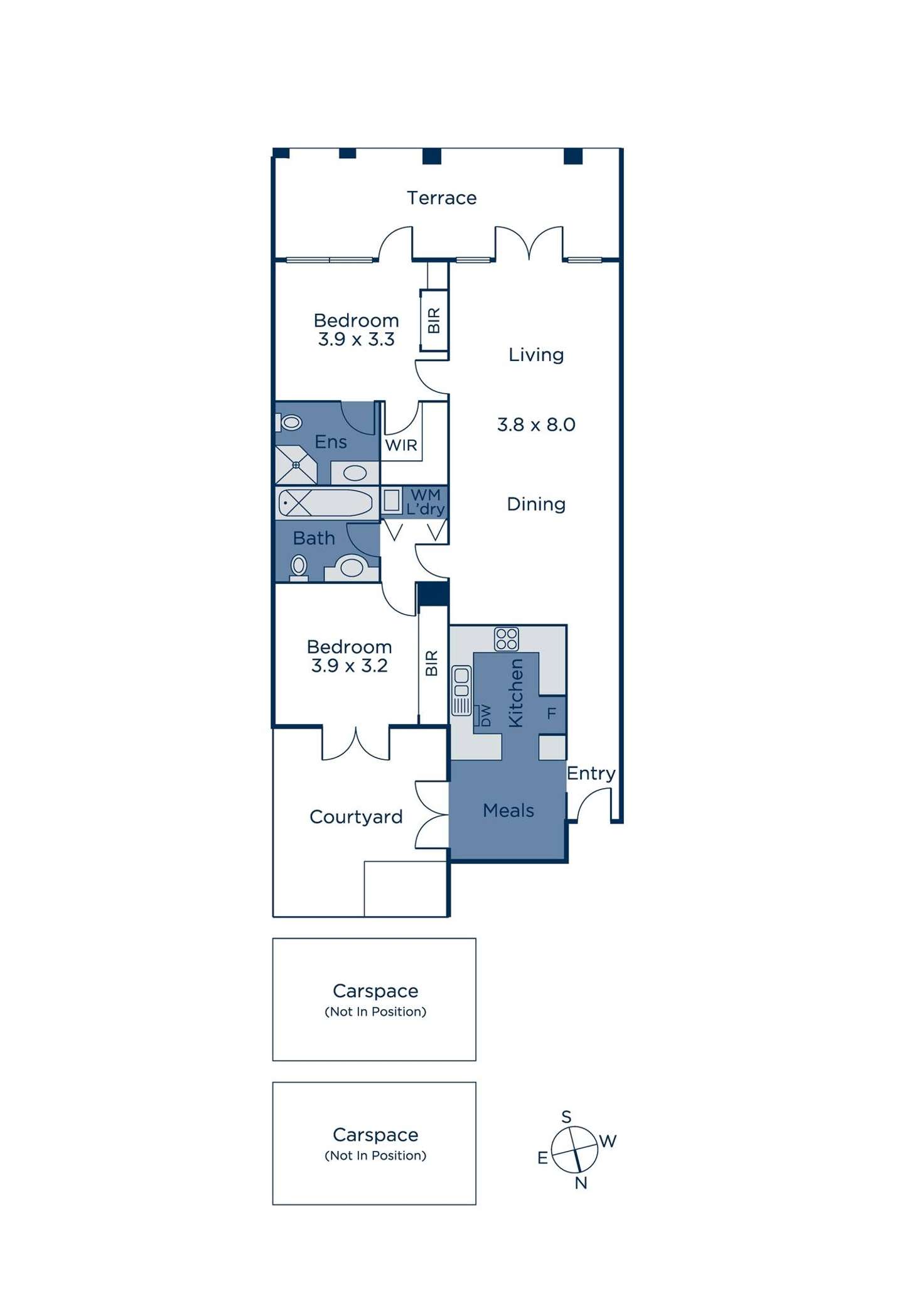 Floorplan of Homely apartment listing, 2/847 Burwood Road, Hawthorn East VIC 3123