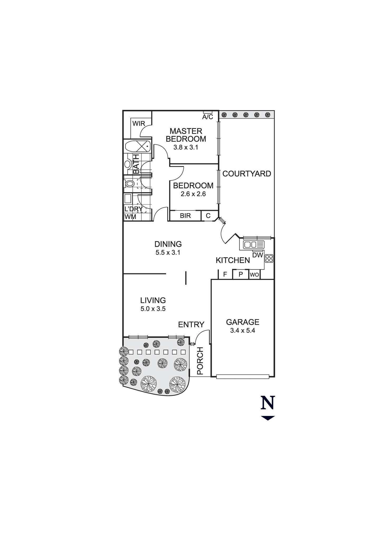 Floorplan of Homely unit listing, 10/74 De Carle Street, Brunswick VIC 3056