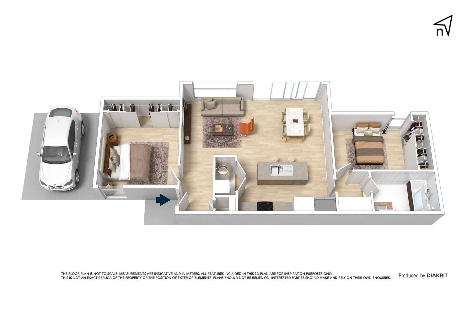 Floorplan of Homely unit listing, 2/5 Royston Close, Mill Park VIC 3082