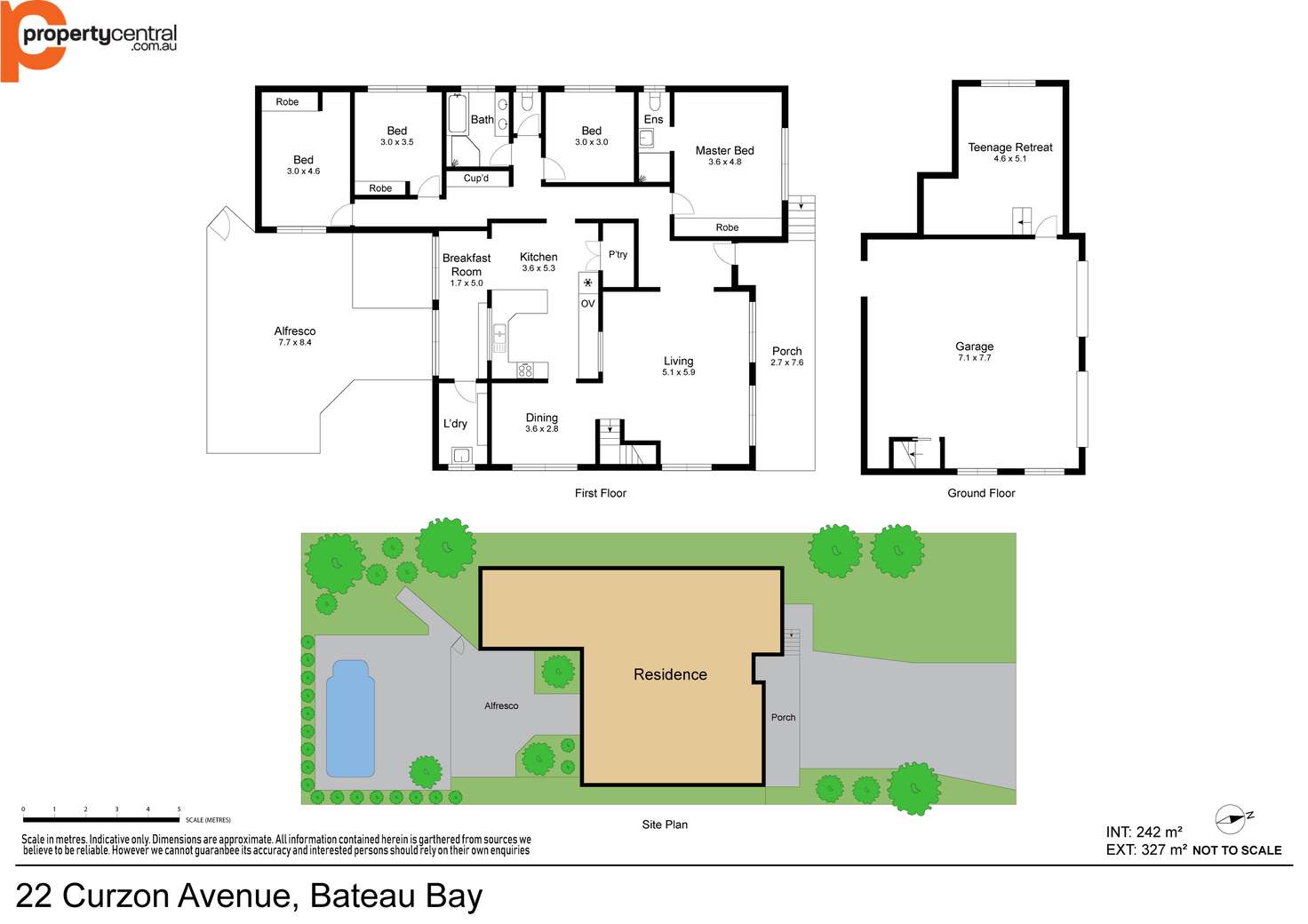 Floorplan of Homely house listing, 22 Curzon Avenue, Bateau Bay NSW 2261