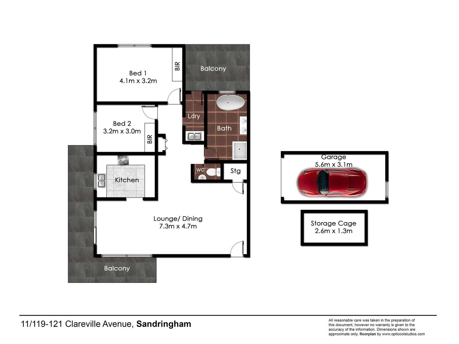 Floorplan of Homely unit listing, 11/119-121 Clareville Avenue, Sandringham NSW 2219