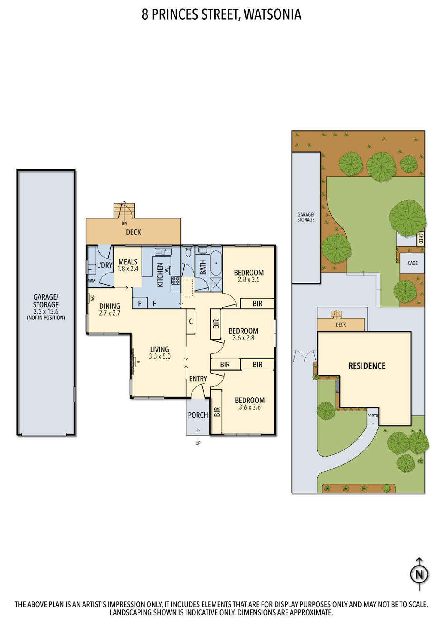Floorplan of Homely house listing, 8 Princes Street, Watsonia VIC 3087