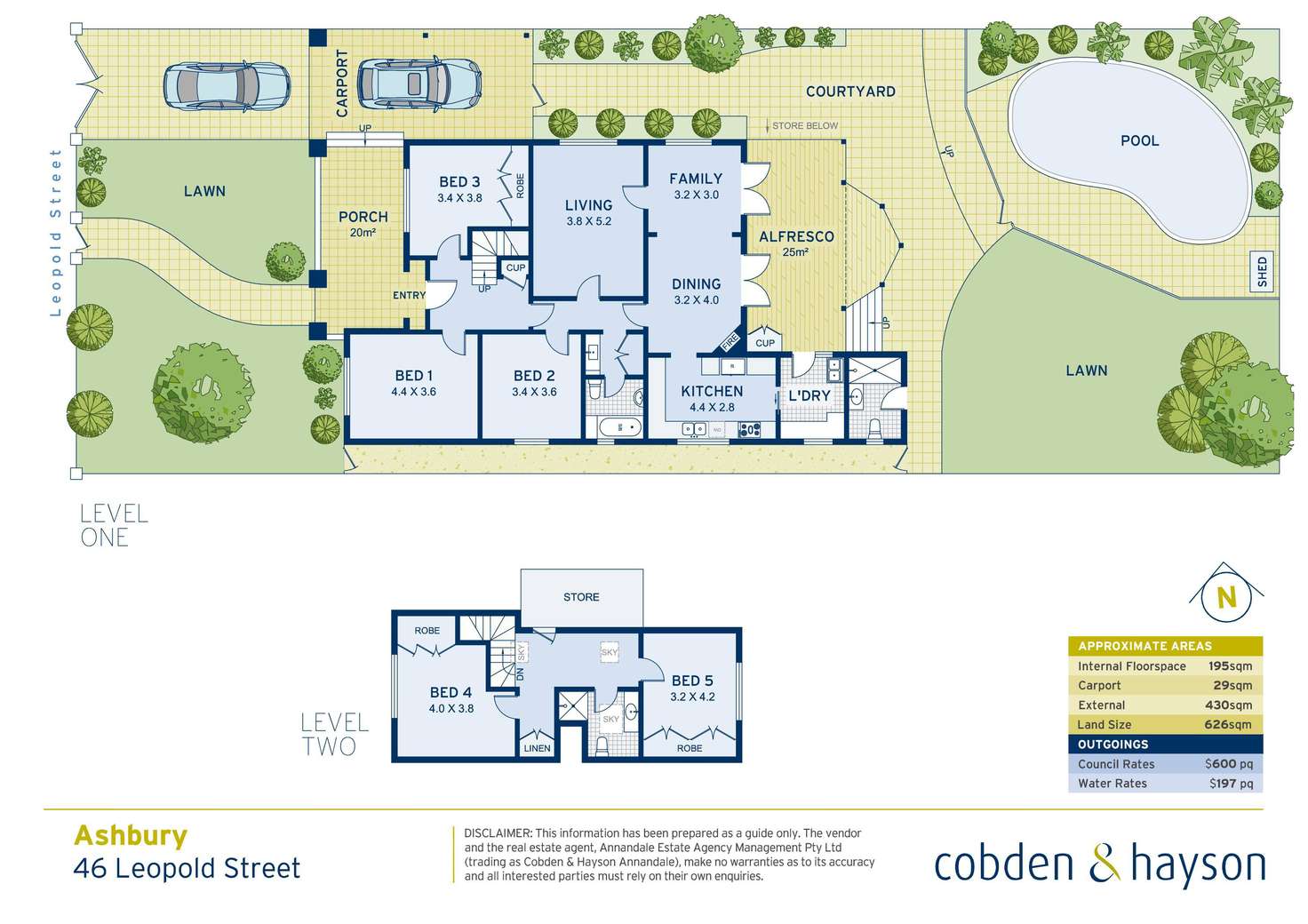 Floorplan of Homely house listing, 46 Leopold Street, Ashbury NSW 2193