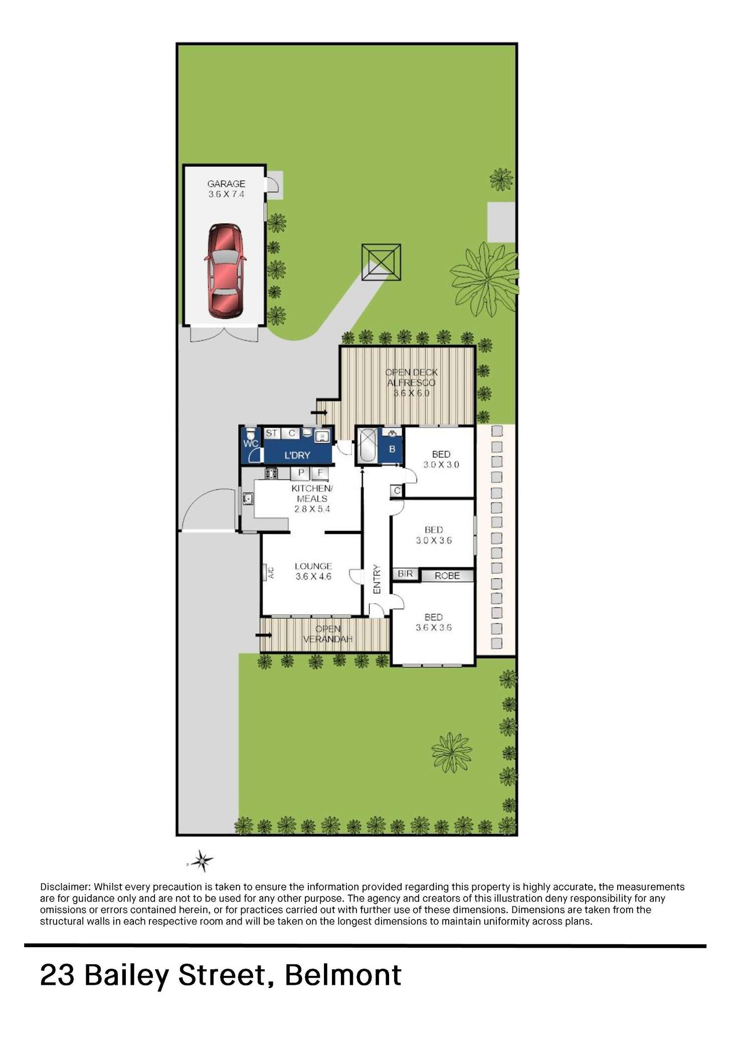 Floorplan of Homely house listing, 23 Bailey Street, Belmont VIC 3216