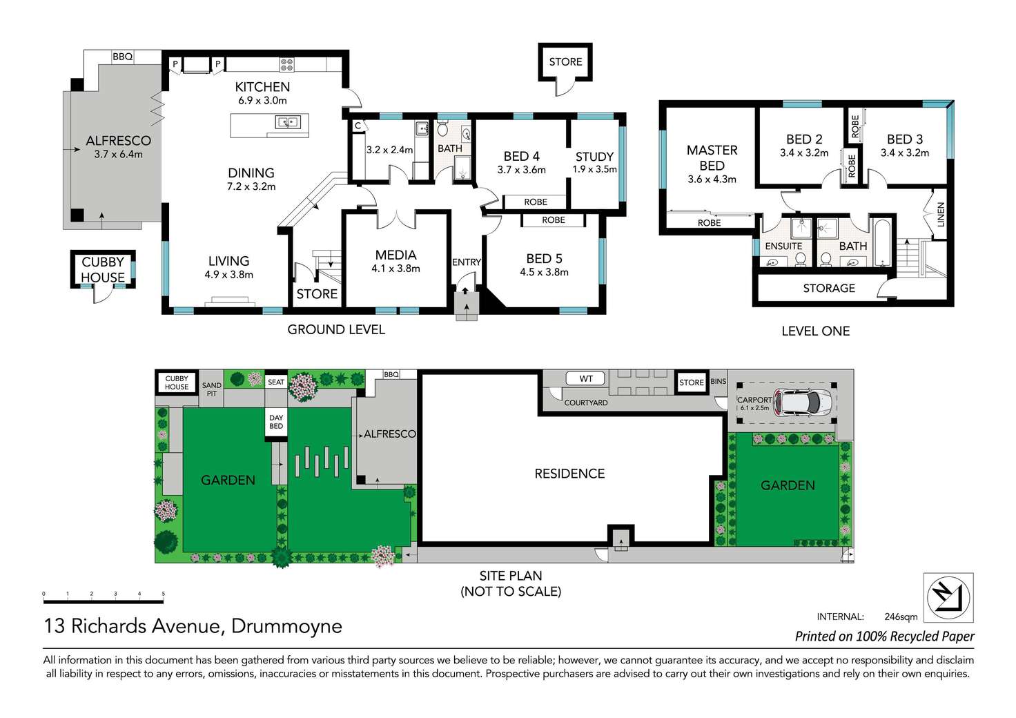 Floorplan of Homely house listing, 13 Richards Avenue, Drummoyne NSW 2047
