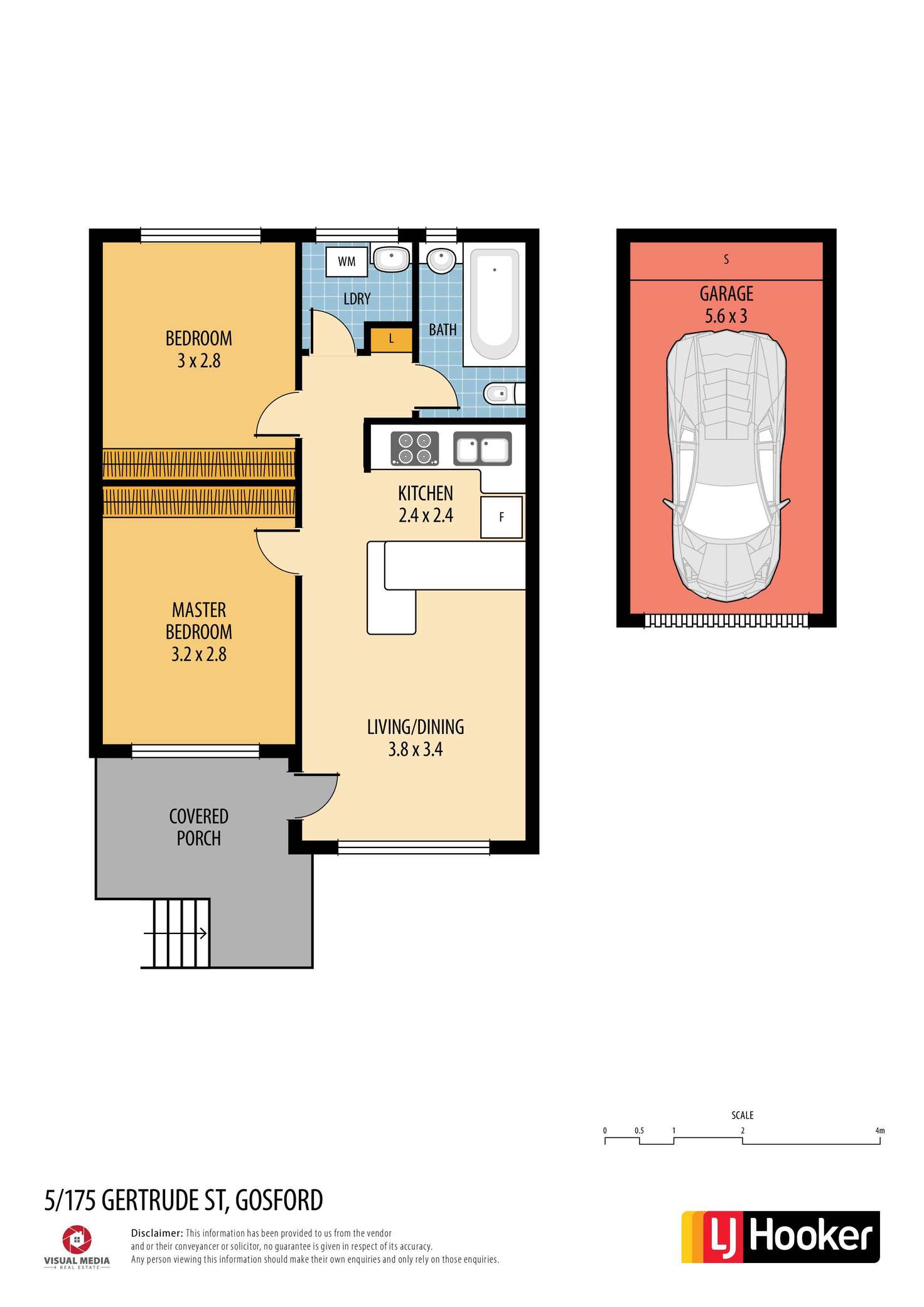 Floorplan of Homely unit listing, 5/175 Gertrude Street, Gosford NSW 2250