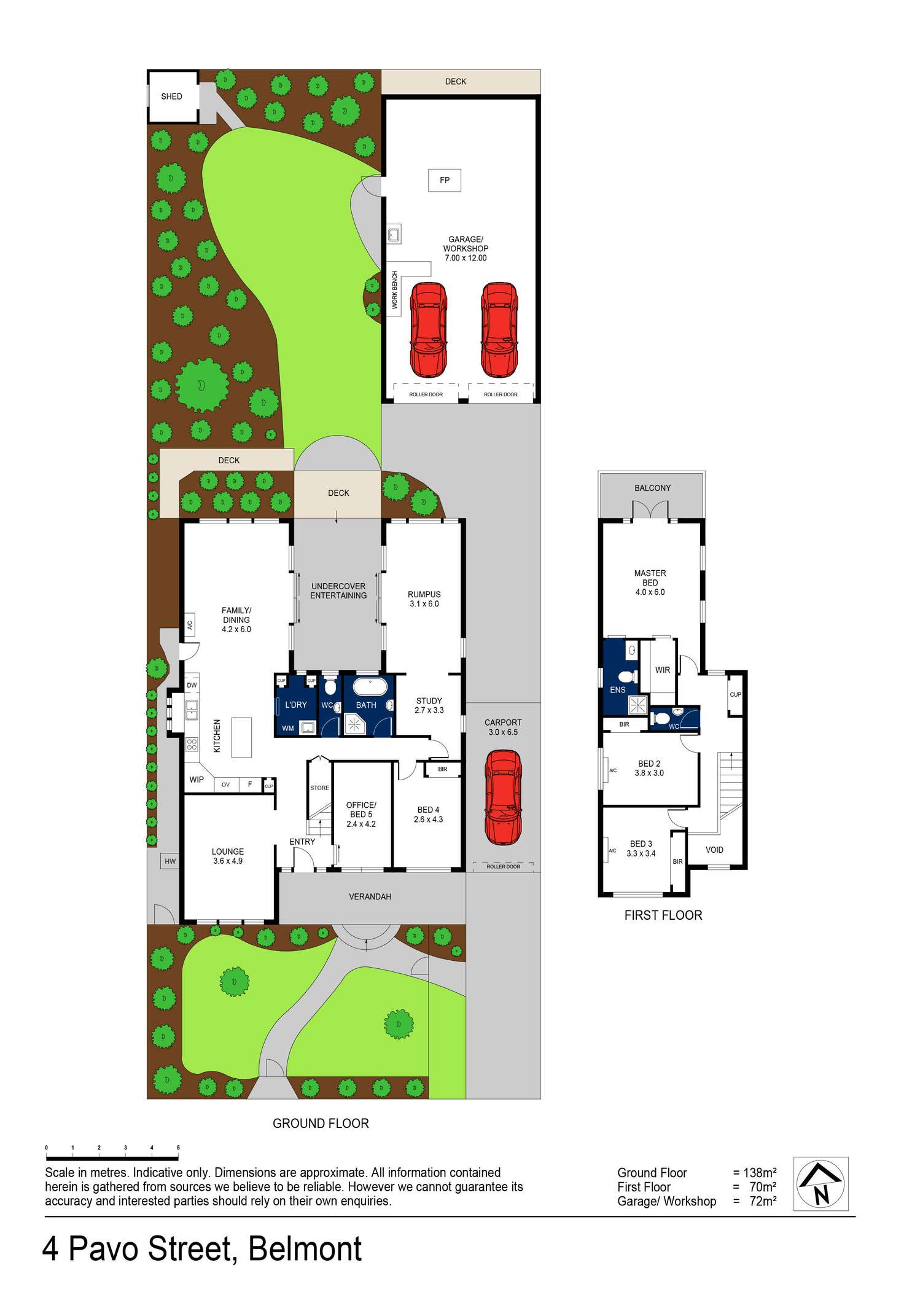 Floorplan of Homely house listing, 4 Pavo Street, Belmont VIC 3216